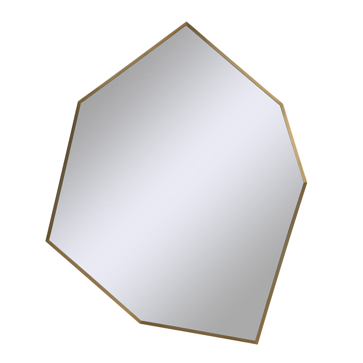 Devika 41" Tall Irregular Wall Mirror, Yellow-Mirrors-DECOROLALA