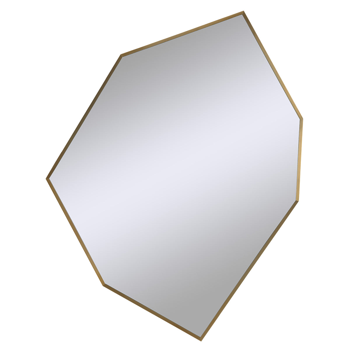 Devika 41" Tall Irregular Wall Mirror, Yellow-Mirrors-DECOROLALA