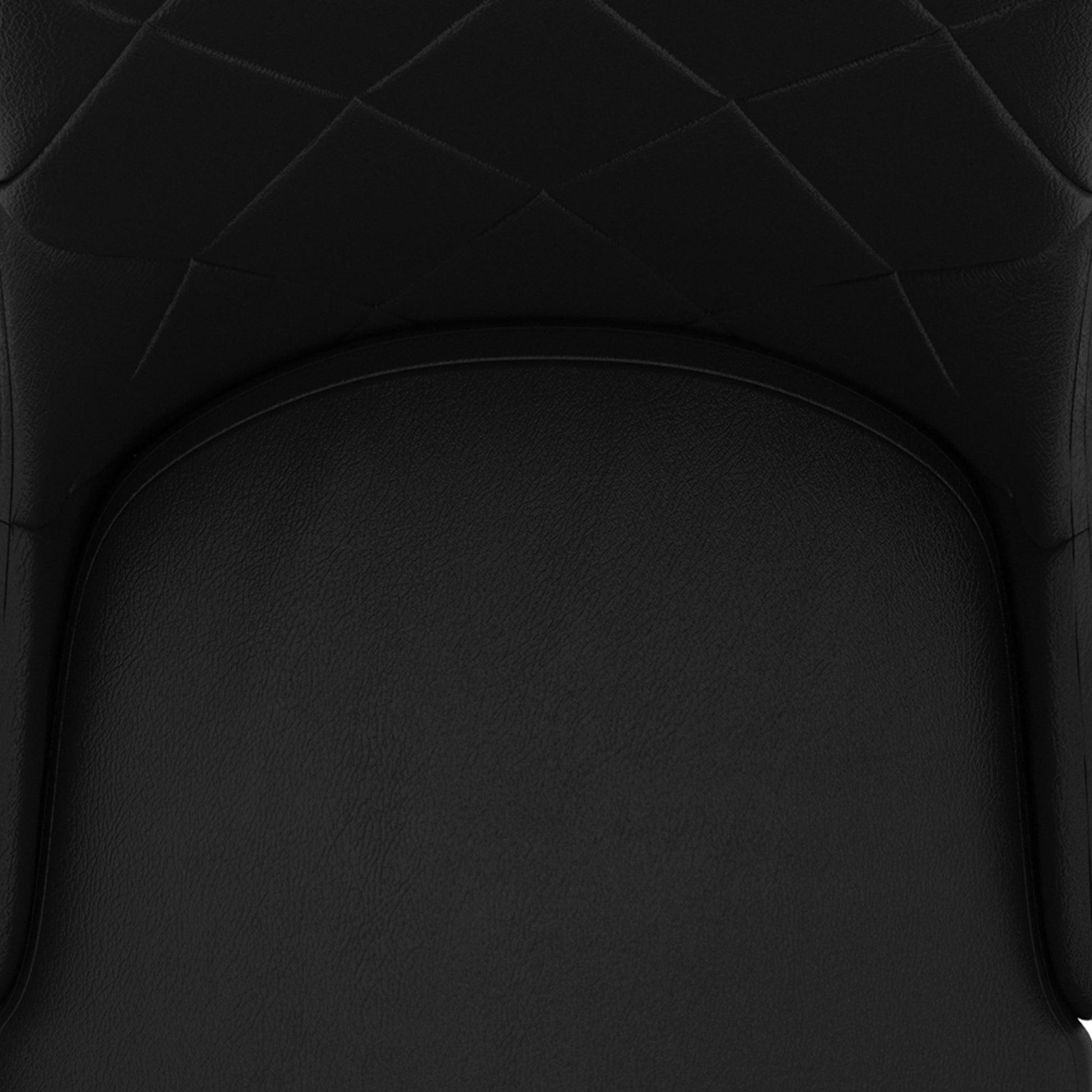 Devo Side Chair - Black Faux Leather and Wood Chrome Legs-DECOROLALA
