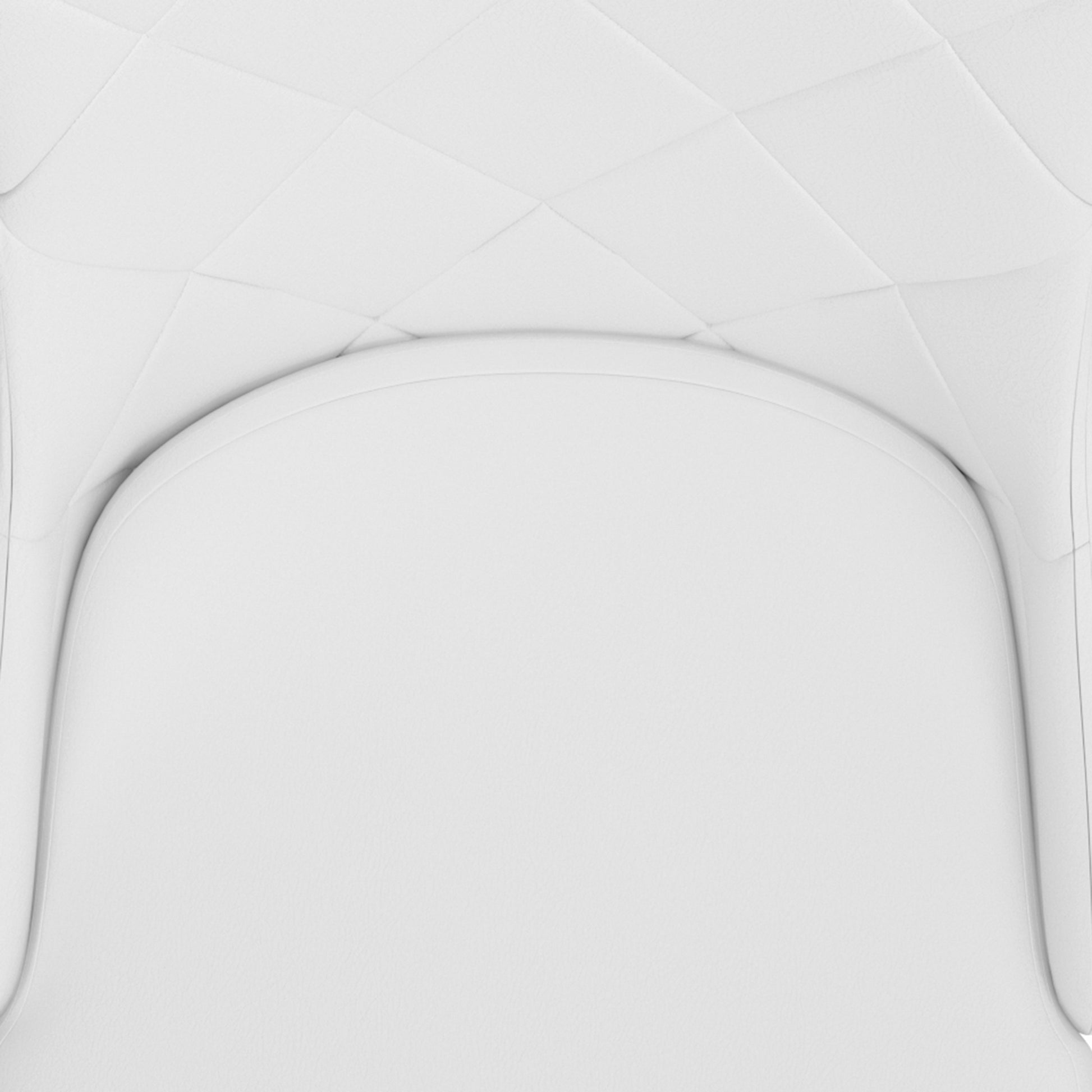 Devo Side Chair - White Faux Leather and Wood Chrome Legs-DECOROLALA
