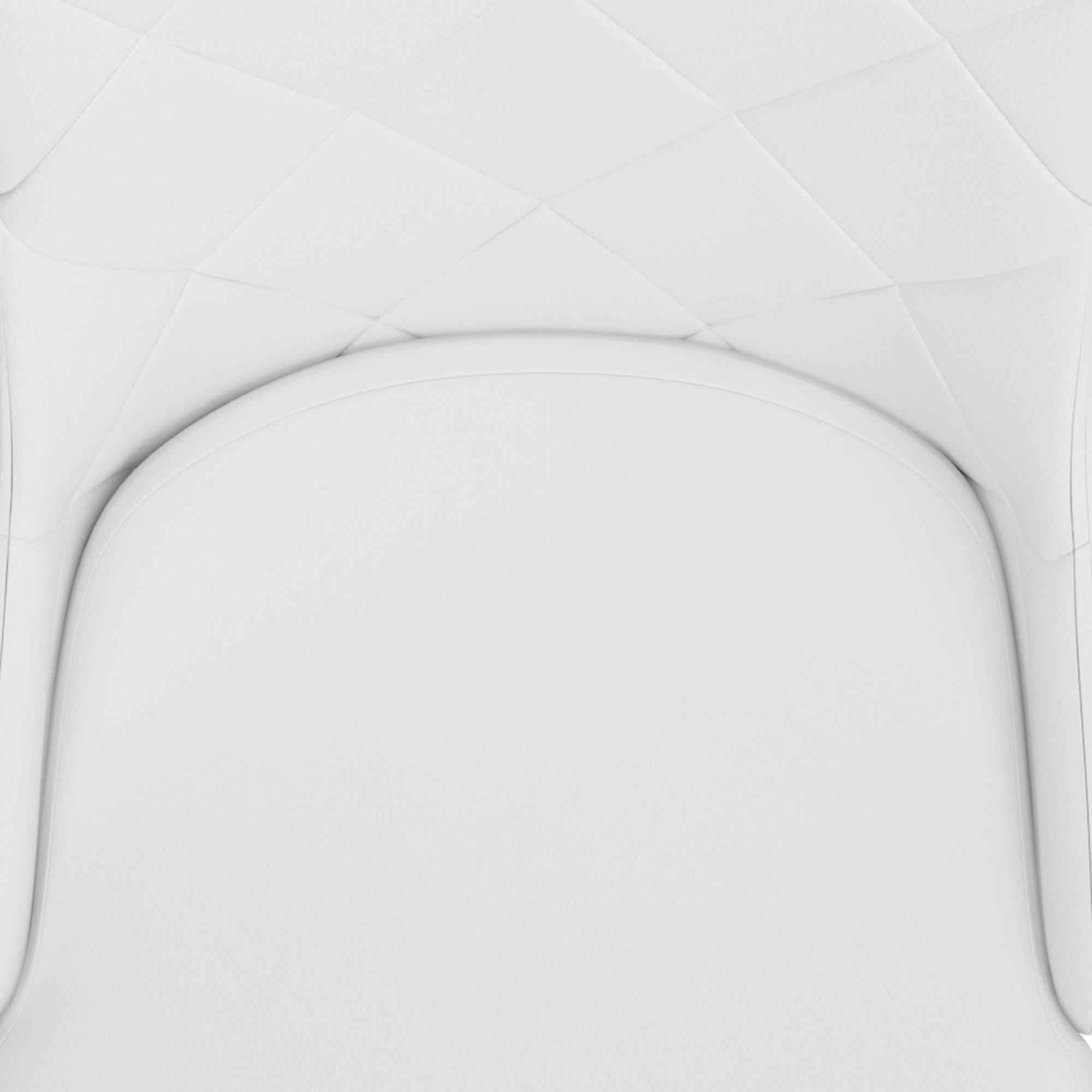 Devo Side Chair - White Faux Leather and Wood Chrome Legs-DECOROLALA