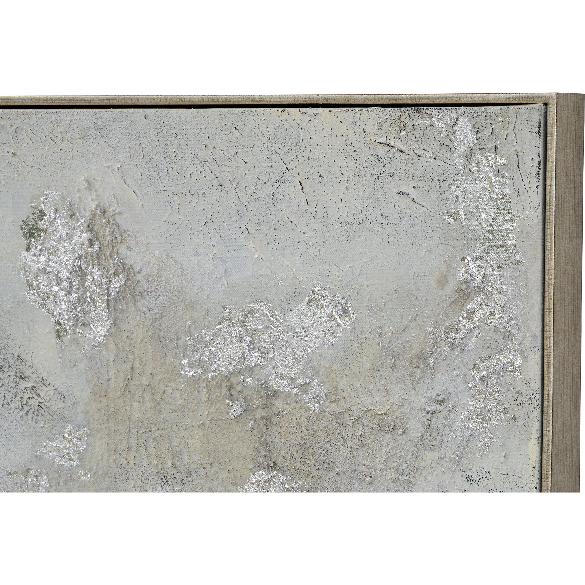 Devonshire 36" Wide Canvas Art, Silver-Canvas Art-DECOROLALA
