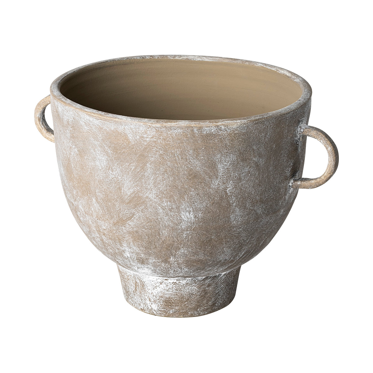 Deya Large Rustic Brown Ceramic Vase-Vase-DECOROLALA