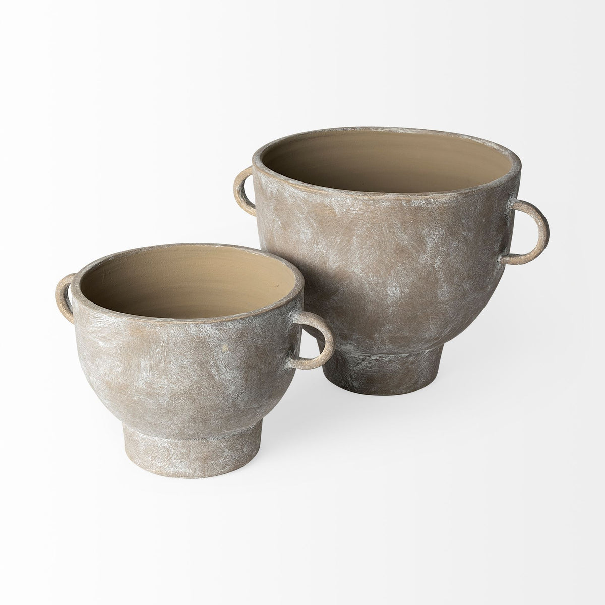 Deya Small Rustic Brown Ceramic Vase-Vase-DECOROLALA