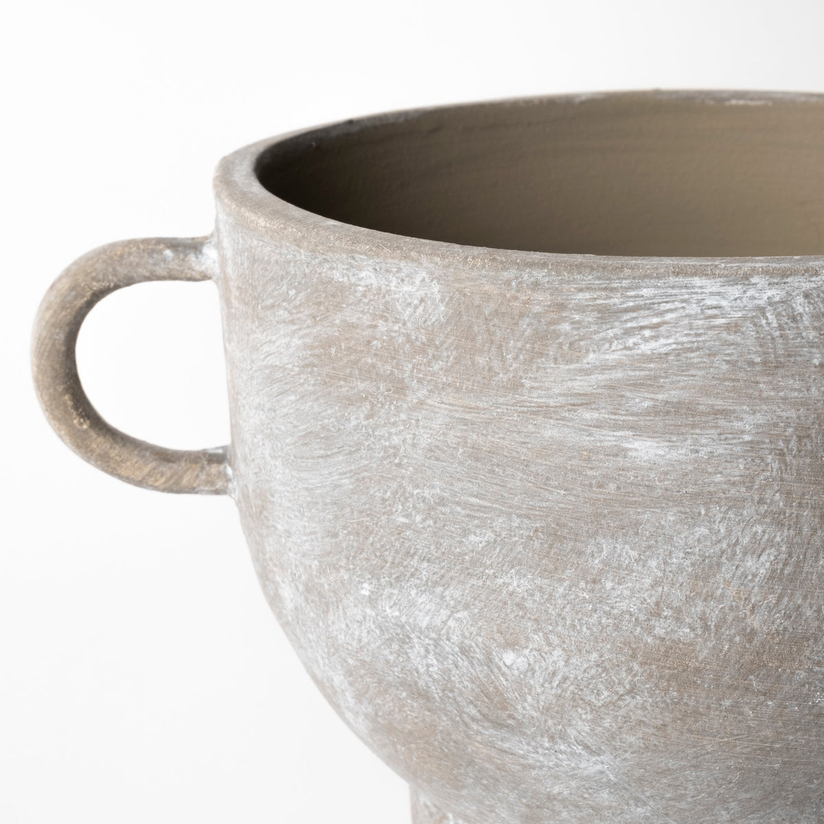 Deya Small Rustic Brown Ceramic Vase-Vase-DECOROLALA