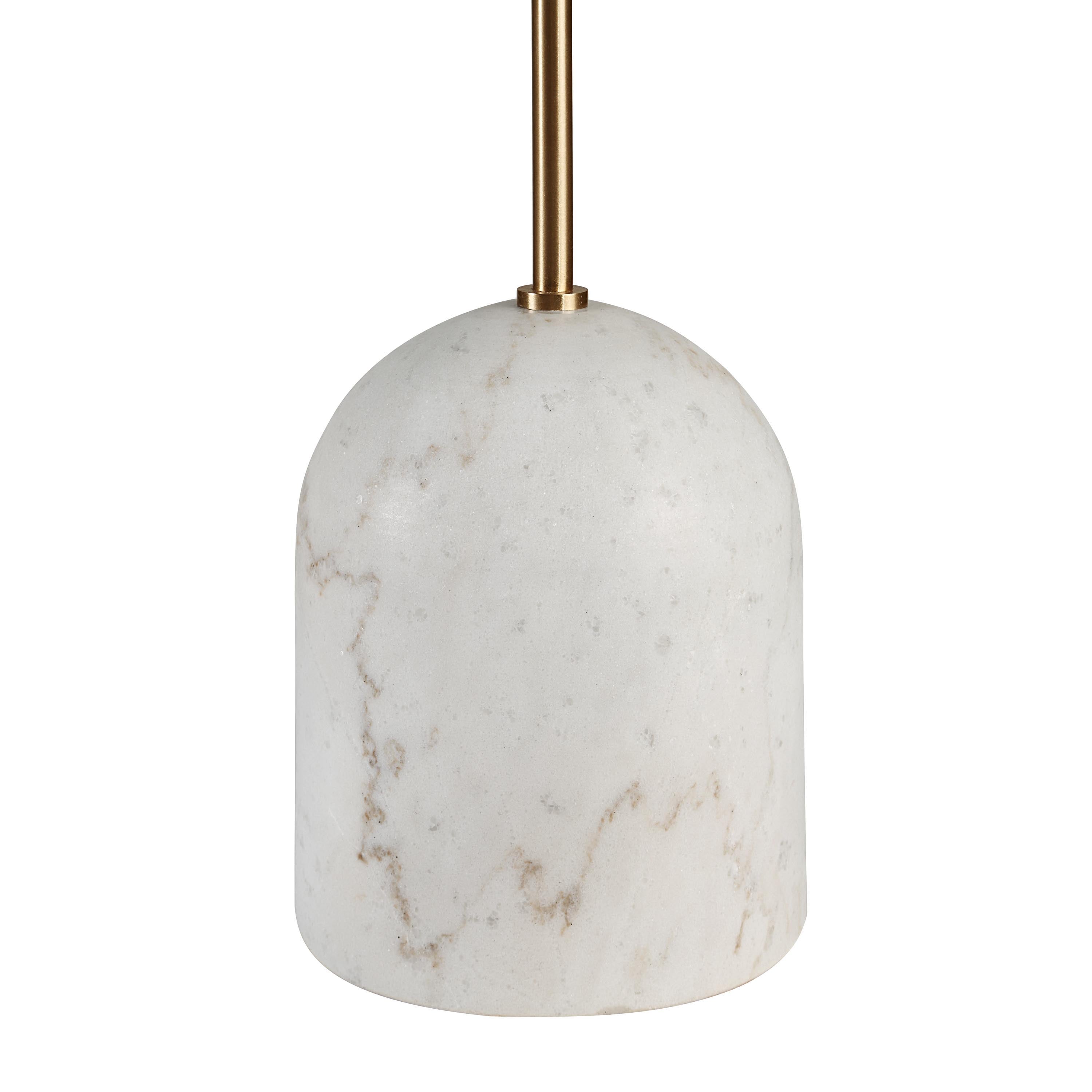 Dili 31" Marble Table Lamp Set, White-Table Lamp-DECOROLALA