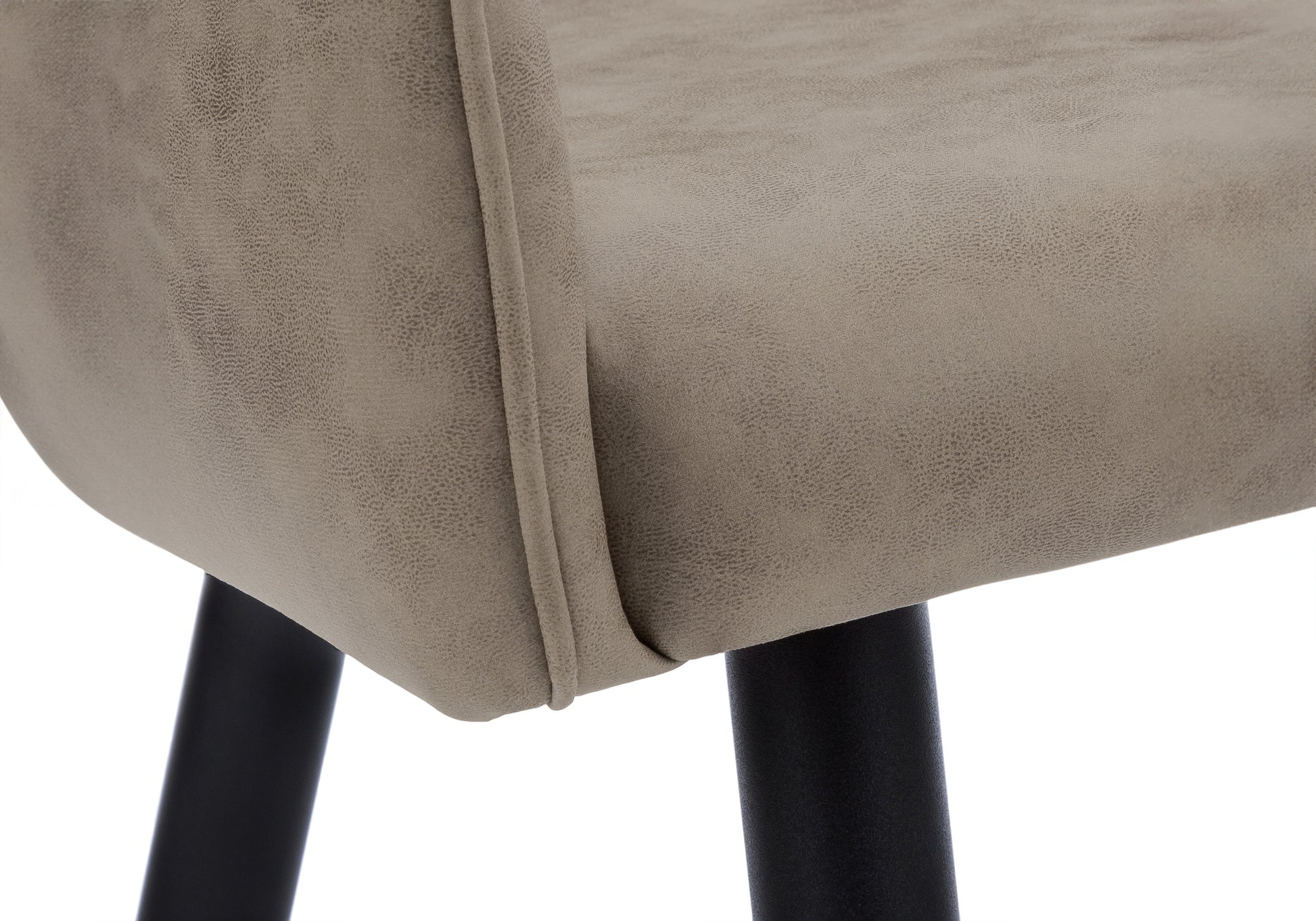 Dining Chair - 2pcs / 33"H / Black Leather-Look / Black-Dining Chair-DECOROLALA