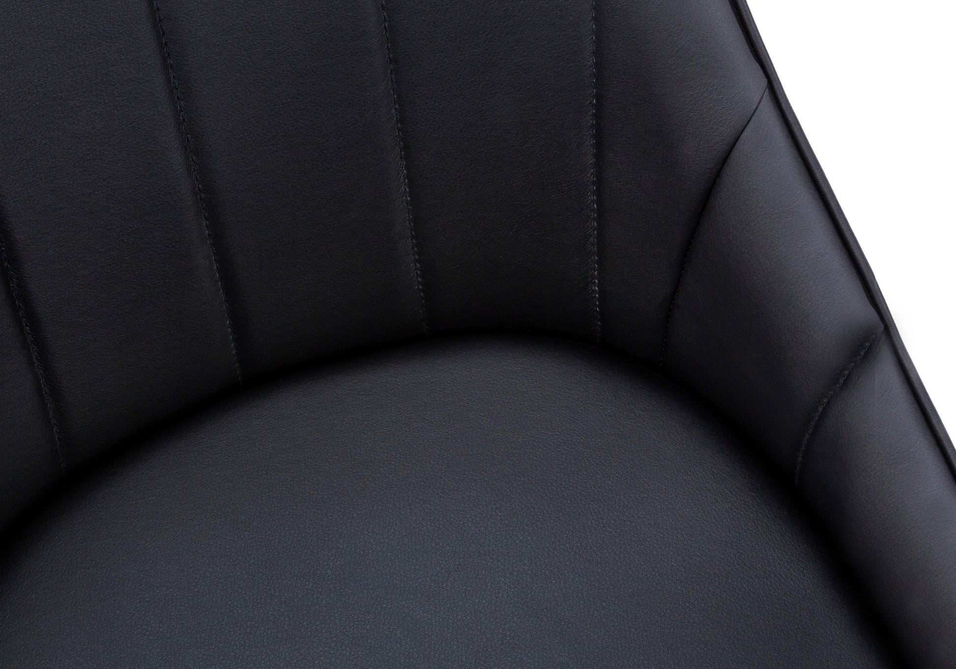 Dining Chair - 2pcs / 33"H / Black Leather-Look / Black-Dining Chair-DECOROLALA