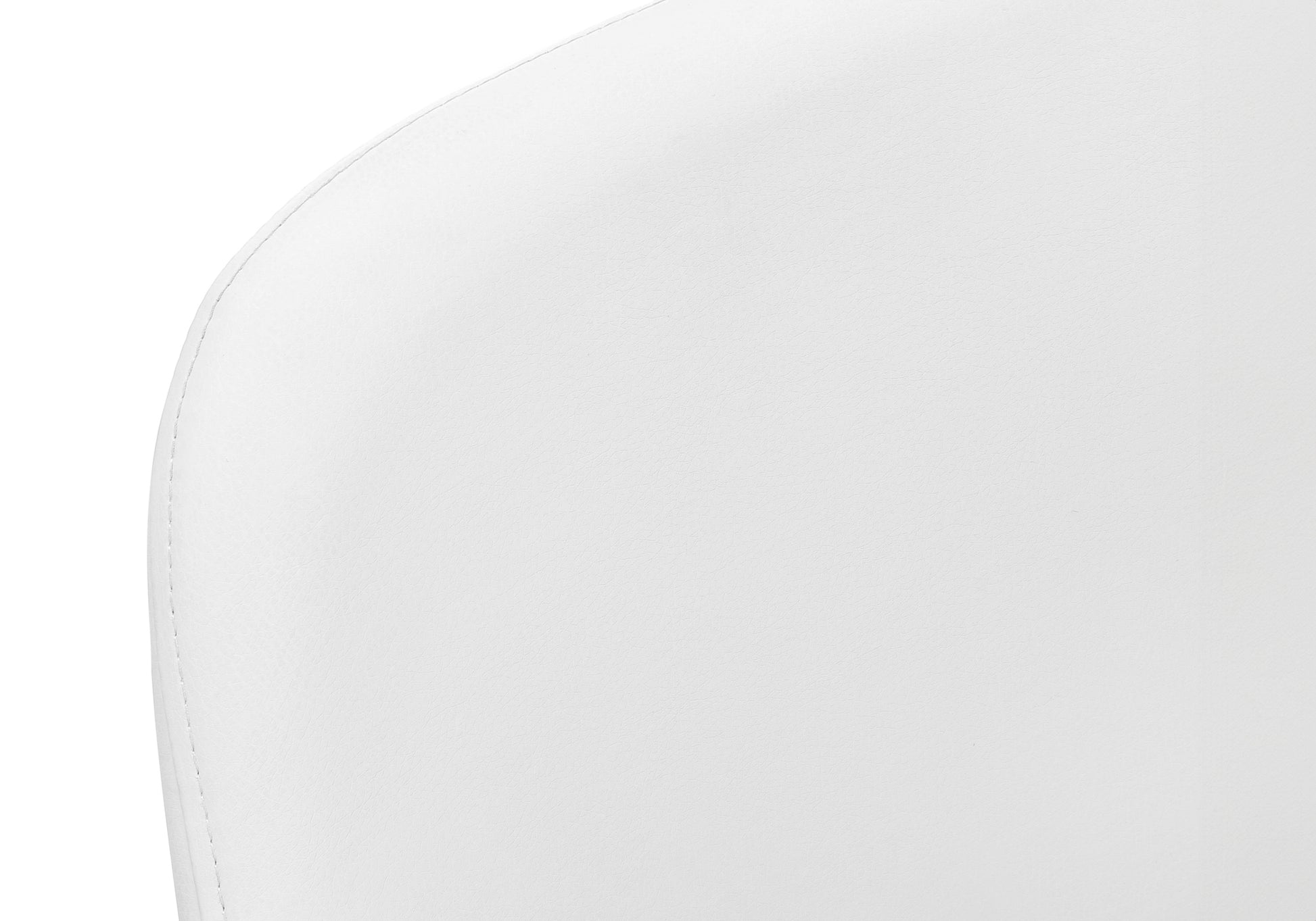 Dining Chair - 2pcs / 33"H / White Leather-Look / Chrome-Dining Chair-DECOROLALA