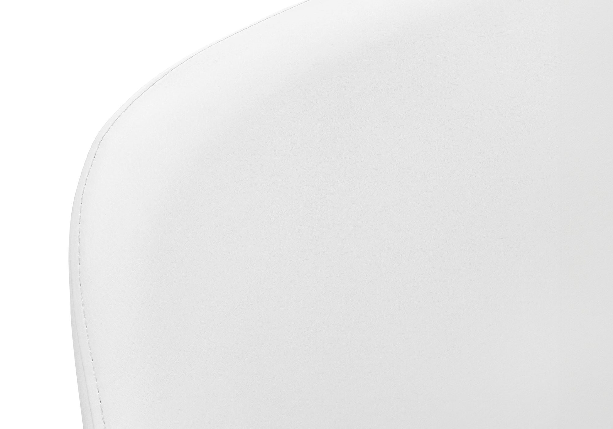 Dining Chair - 2pcs / 33"H / White Leather-Look / Chrome-Dining Chair-DECOROLALA