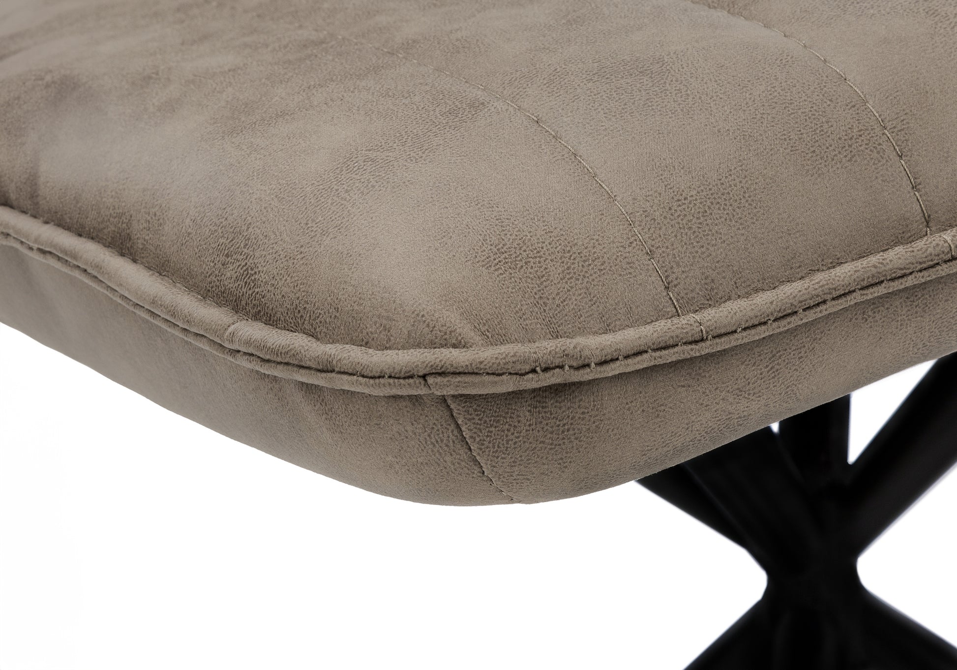 Dining Chair - 2pcs / 36"H / Black Leather-Look / Chrome-Dining Chair-DECOROLALA