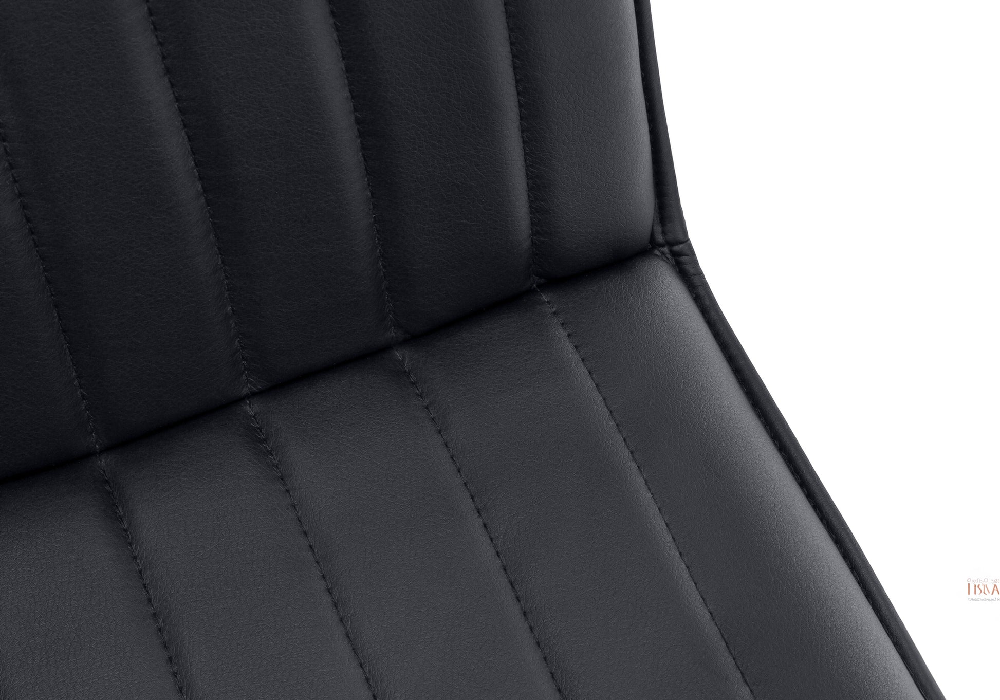 Dining Chair - 2pcs / 36"H / Black Leather-Look / Chrome-Dining Chair-DECOROLALA