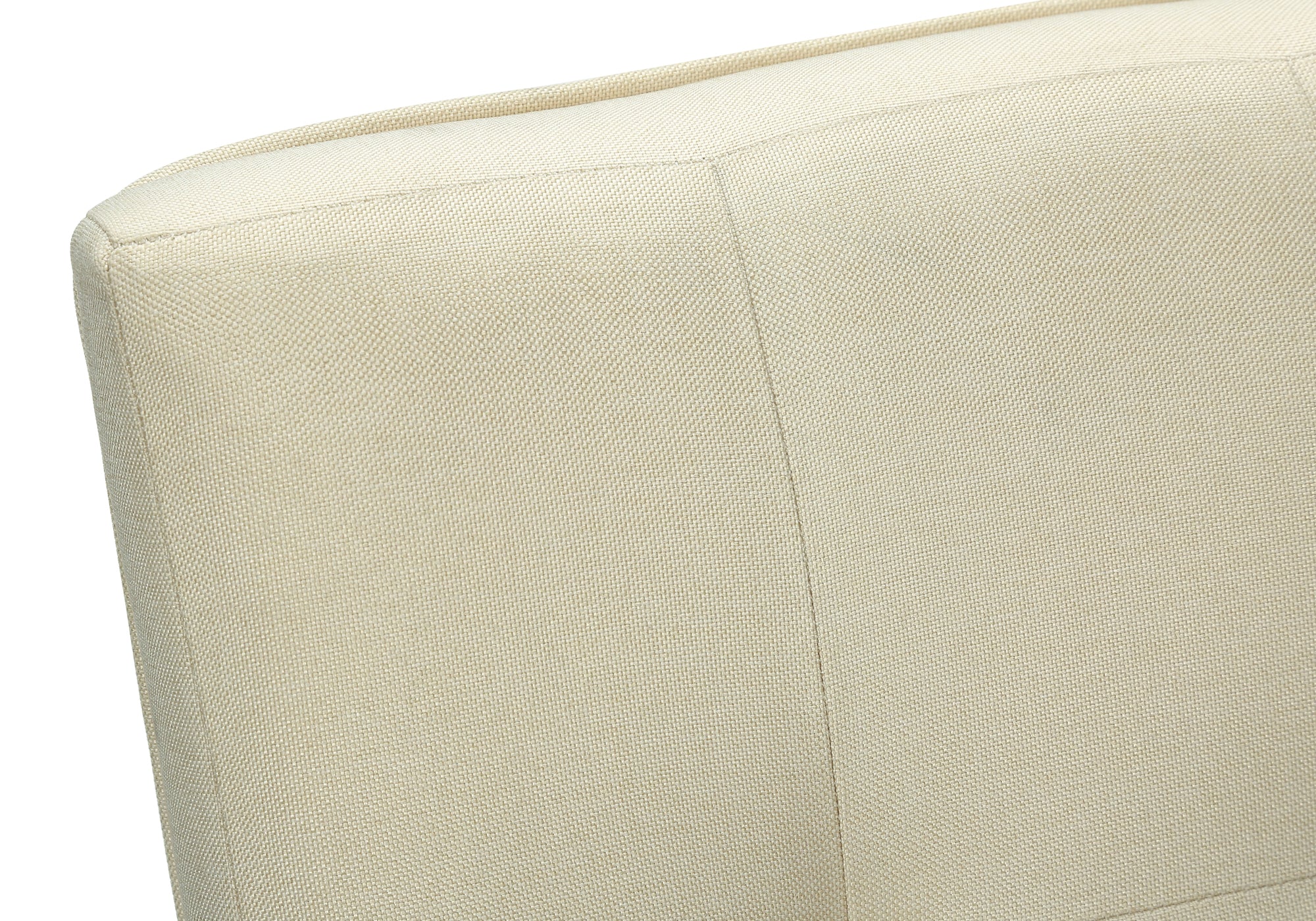 Dining Chair - 2pcs / 37"H Grey / Cream Fabric Seat-Dining Chairs-DECOROLALA