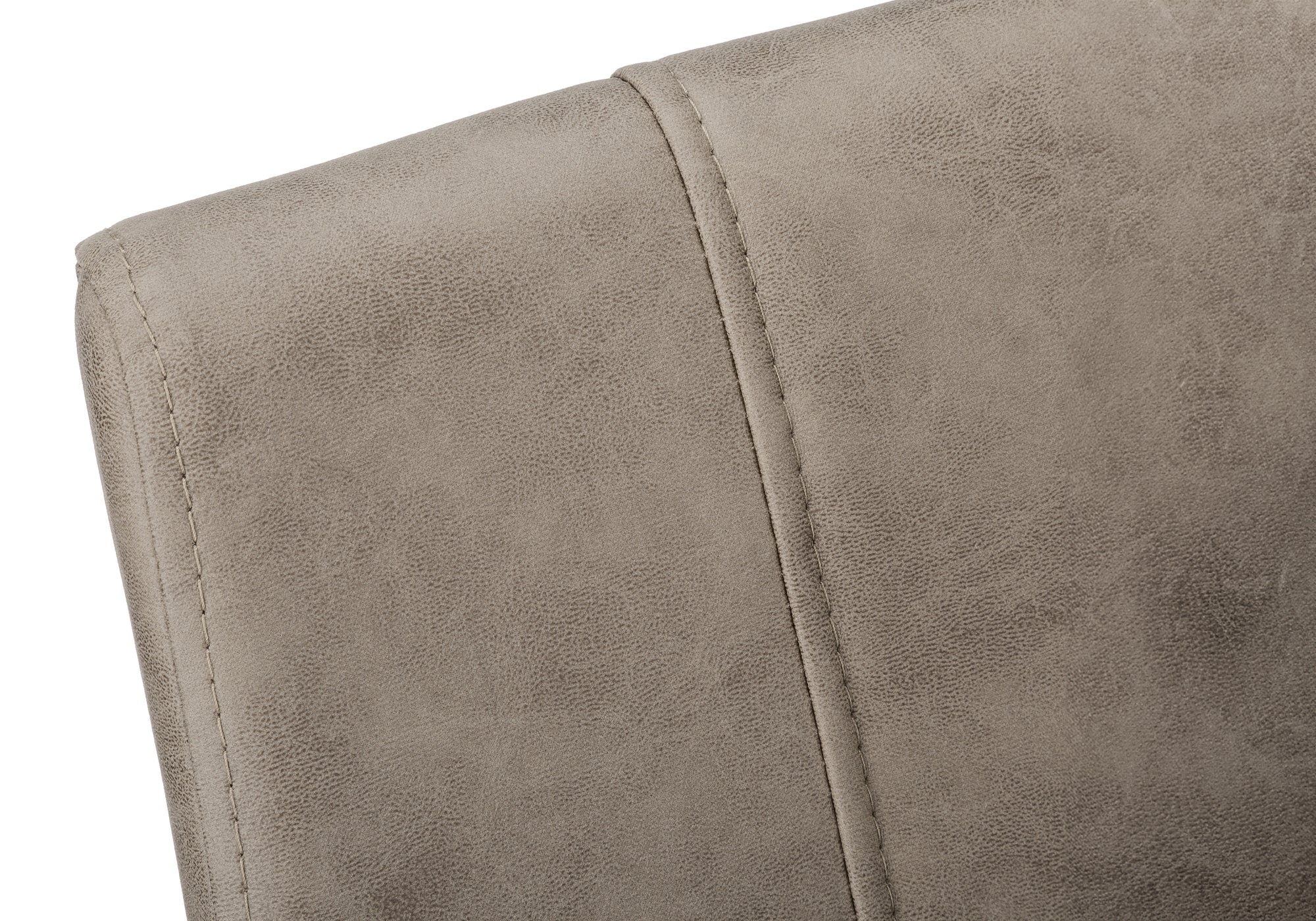 Dining Chair - 2pcs / 39"H / Grey Fabric / Chrome-Dining Chair-DECOROLALA