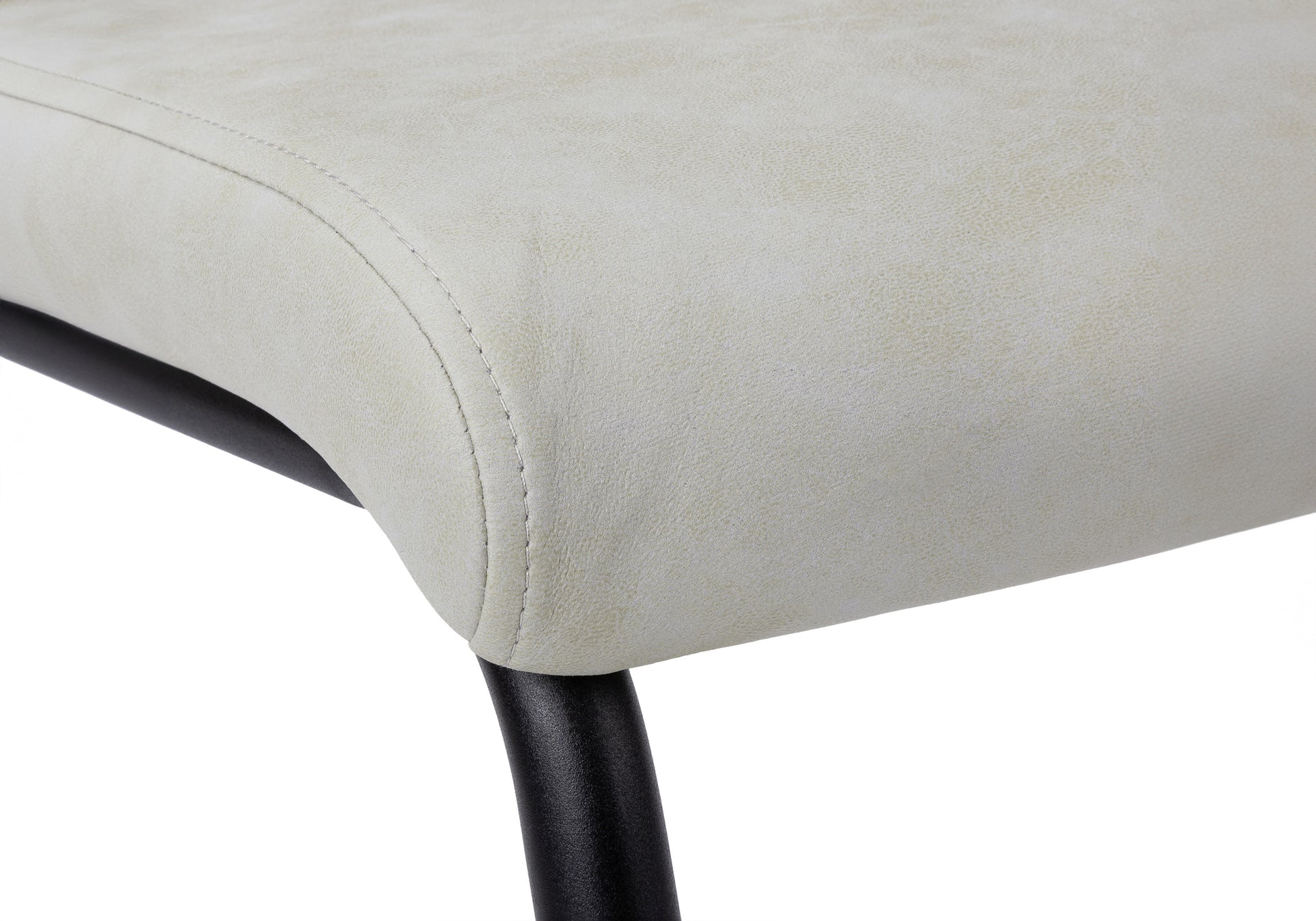 Dining Chair - 2pcs / 39"H / Grey Fabric / Chrome-Dining Chair-DECOROLALA