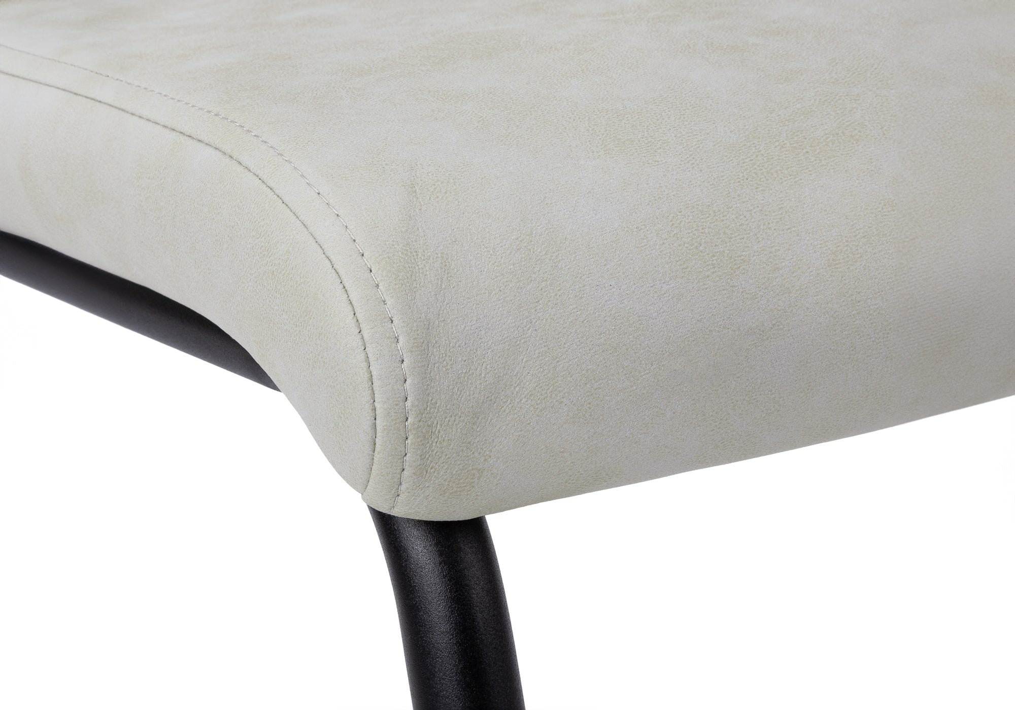 Dining Chair - 2pcs / 39"H / Grey Fabric / Chrome-Dining Chair-DECOROLALA