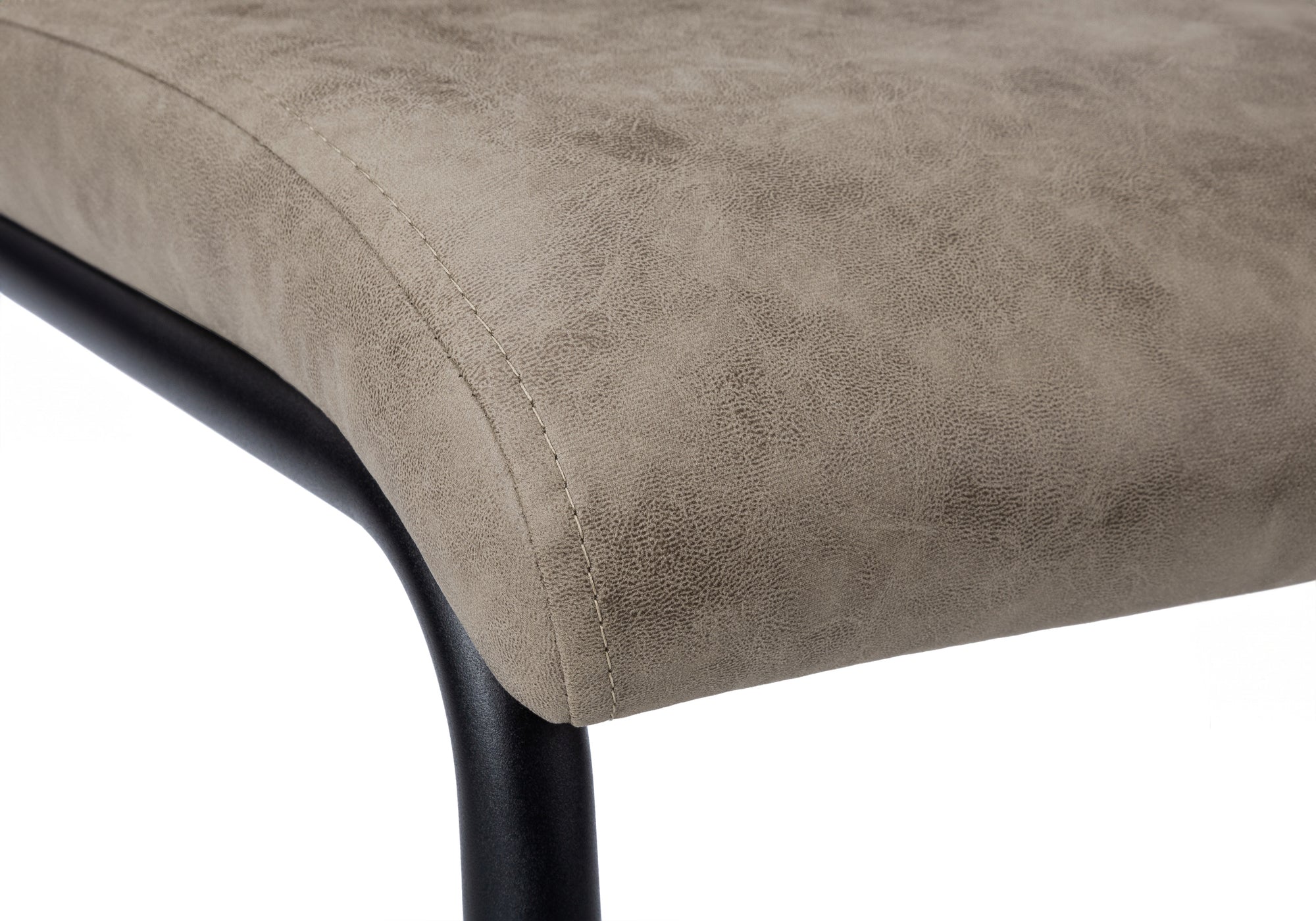 Dining Chair - 2pcs / 39"H / Grey Fabric / Chrome-Dining Chair-DECOROLALA