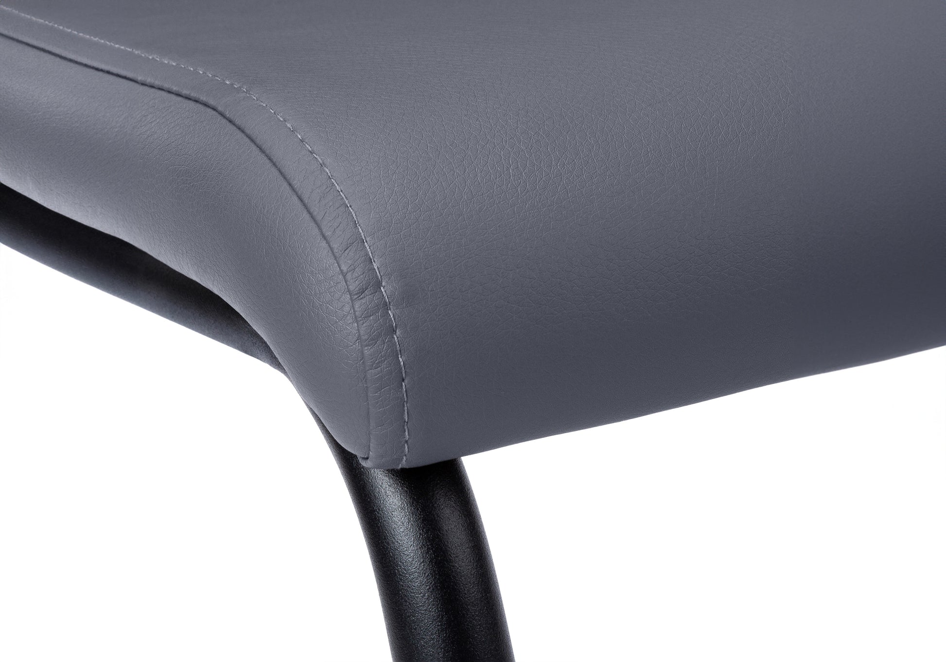 Dining Chair - 2pcs / 39"H / Grey Fabric / Chrome-Dining Chair-DECOROLALA