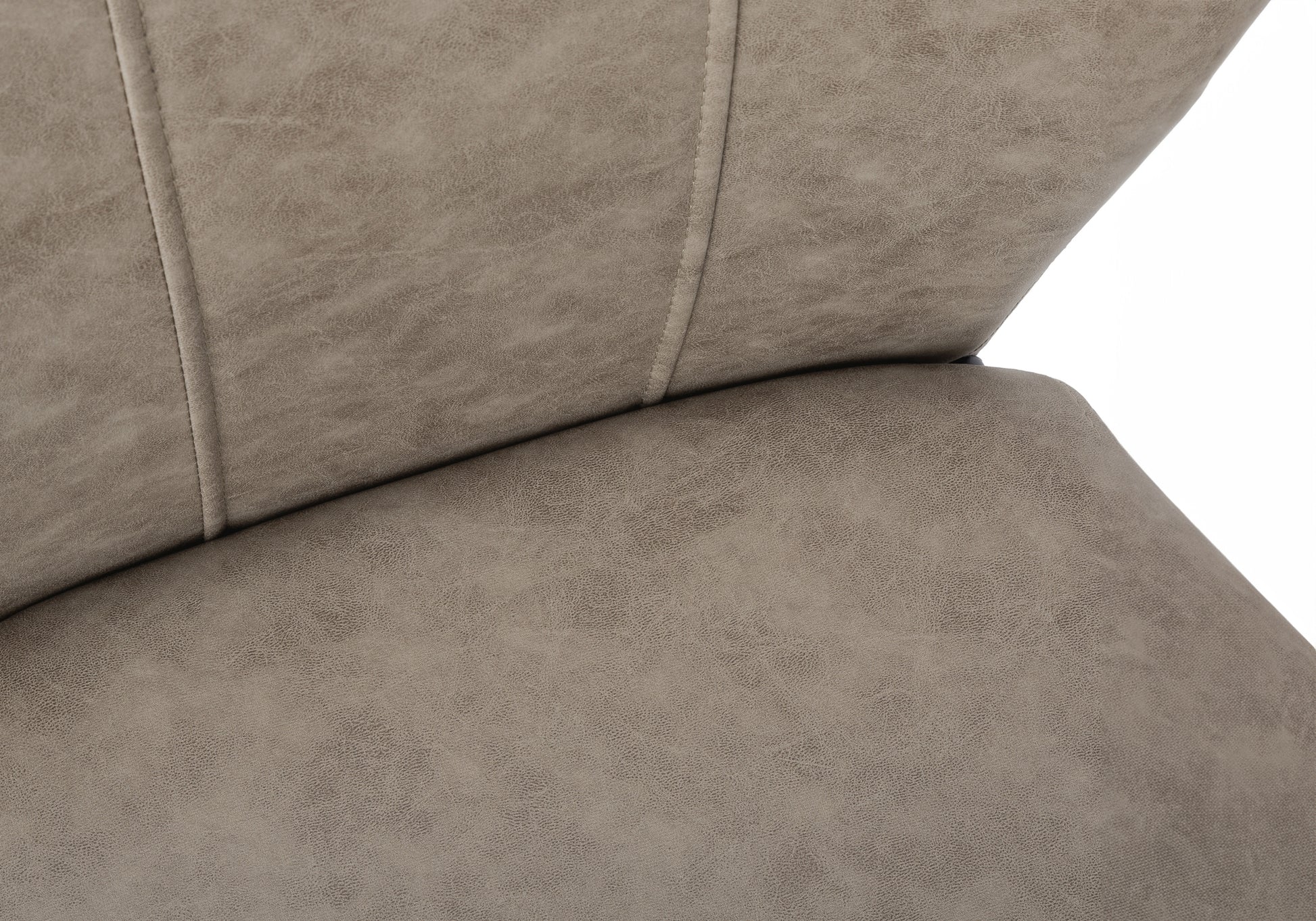 Dining Chair - 2pcs / 39"H / Grey Fabric / Chrome-Dining Chair-DECOROLALA