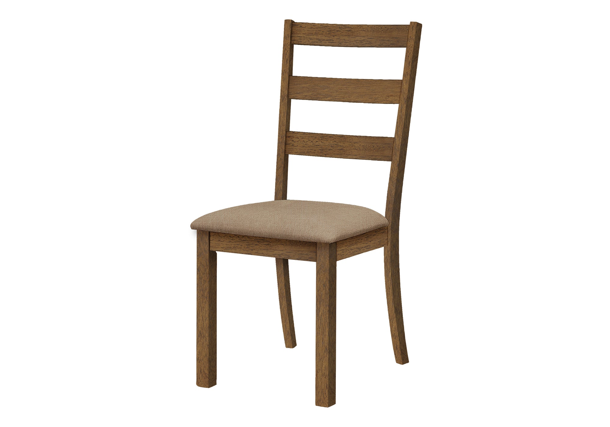 Dining Chair Set 2-Piece Walnut Beige Fabric 40"H-Dining Chair-DECOROLALA