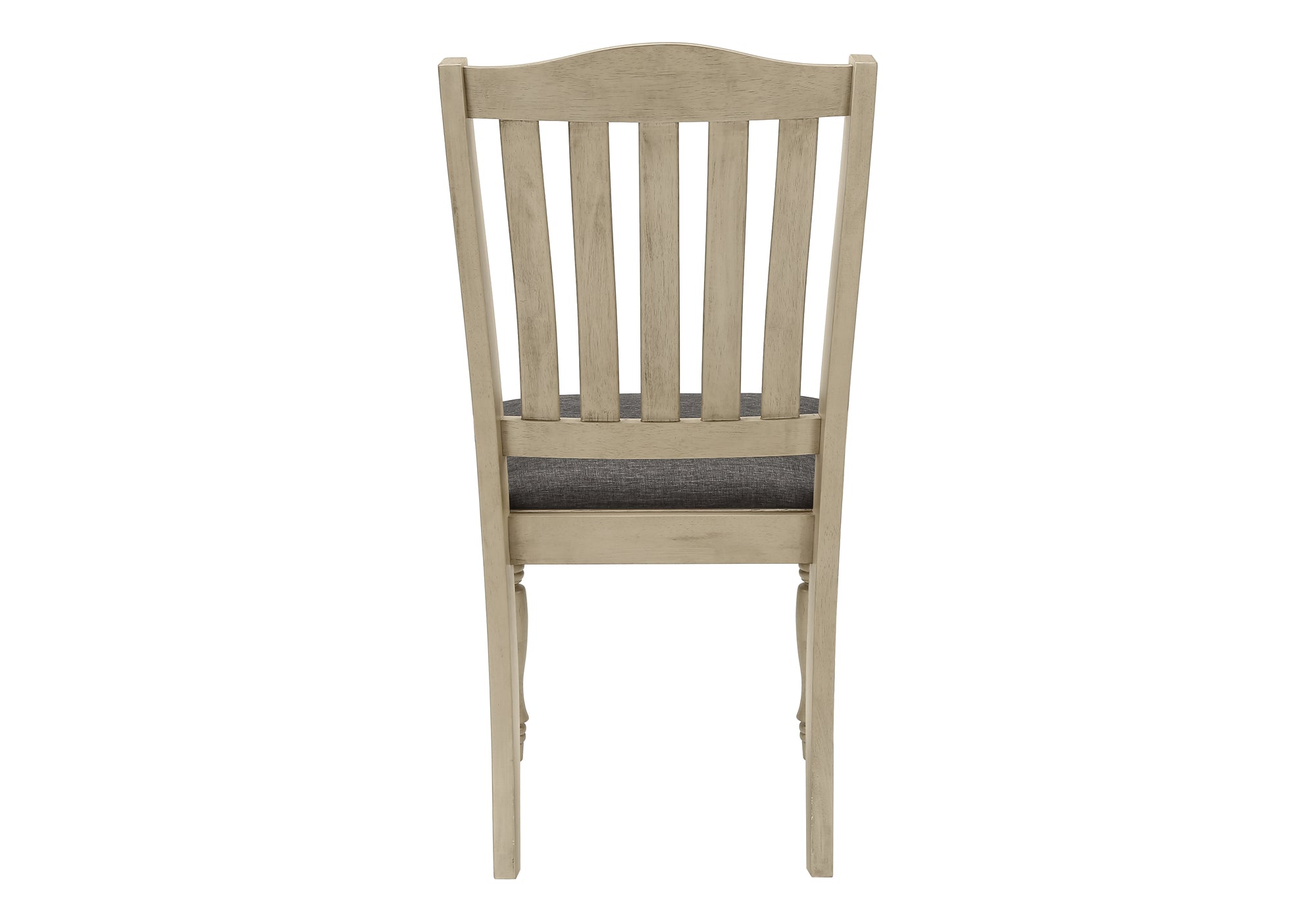 Dining Chair Set 2pc 39"H Antique Grey Fabric-Dining Chair-DECOROLALA