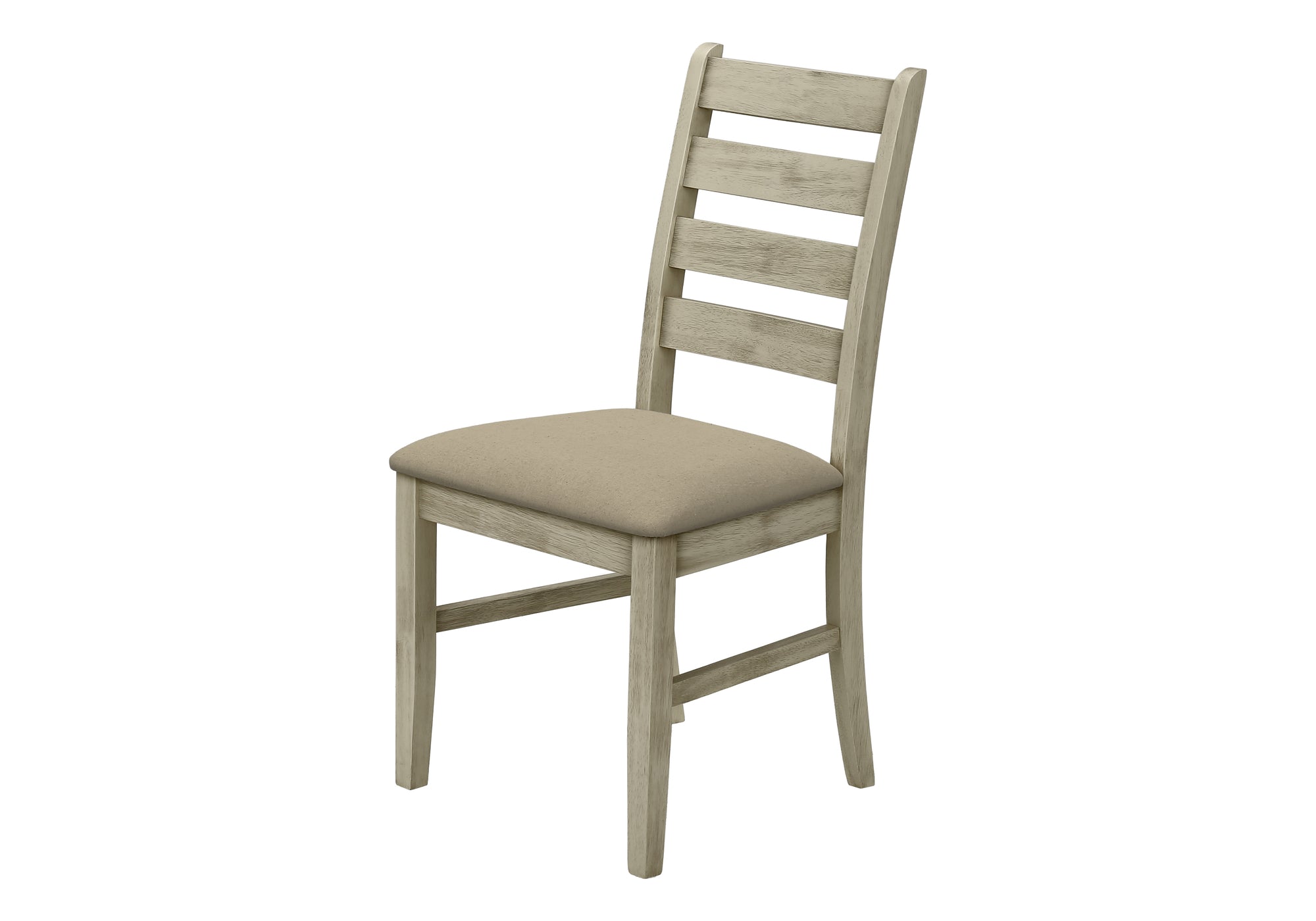 Dining Chair Set 2pcs 38"H Beige Upholstered-Dining Chair-DECOROLALA