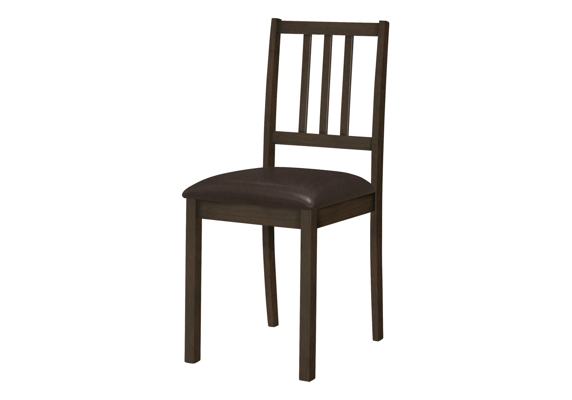 Dining Chair Set 2pcs Espresso 36"H PU Seat-Dining Chair-DECOROLALA