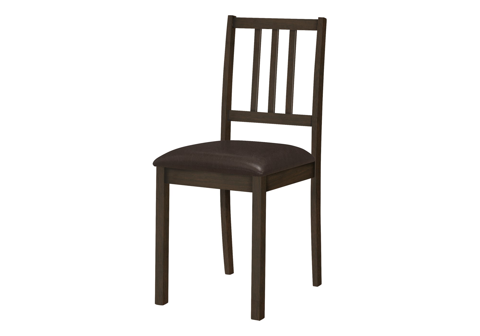 Dining Chair Set 2pcs Espresso 36"H PU Seat-Dining Chair-DECOROLALA