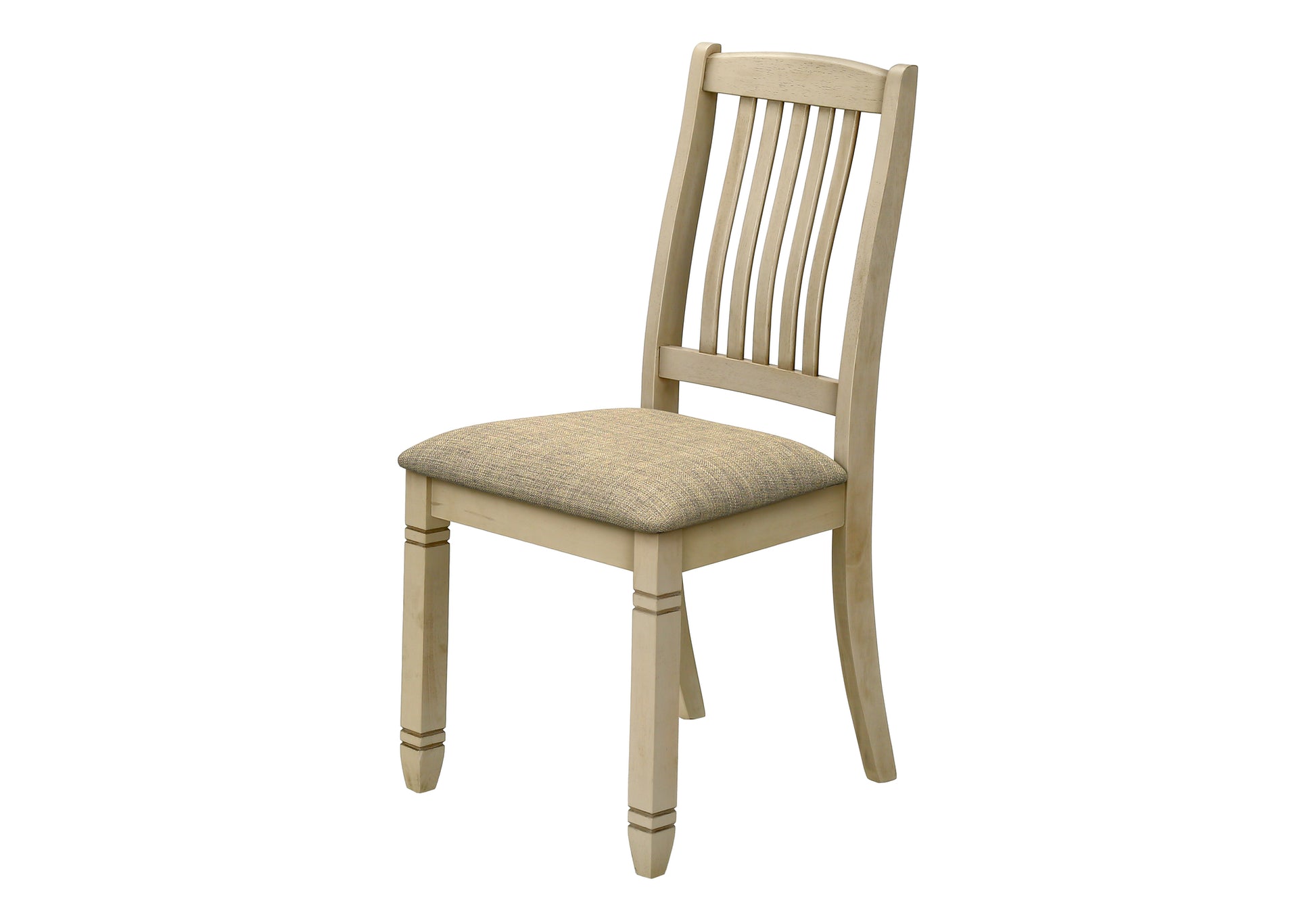 Dining Chair Set 2pcs Grey Fabric 38"H-Dining Chair-DECOROLALA
