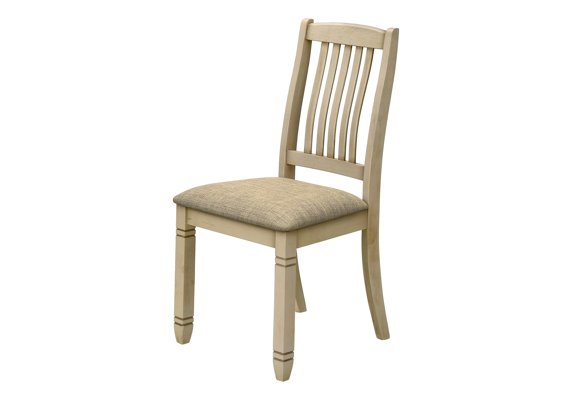 Dining Chair Set 2pcs Grey Fabric 38"H-Dining Chair-DECOROLALA