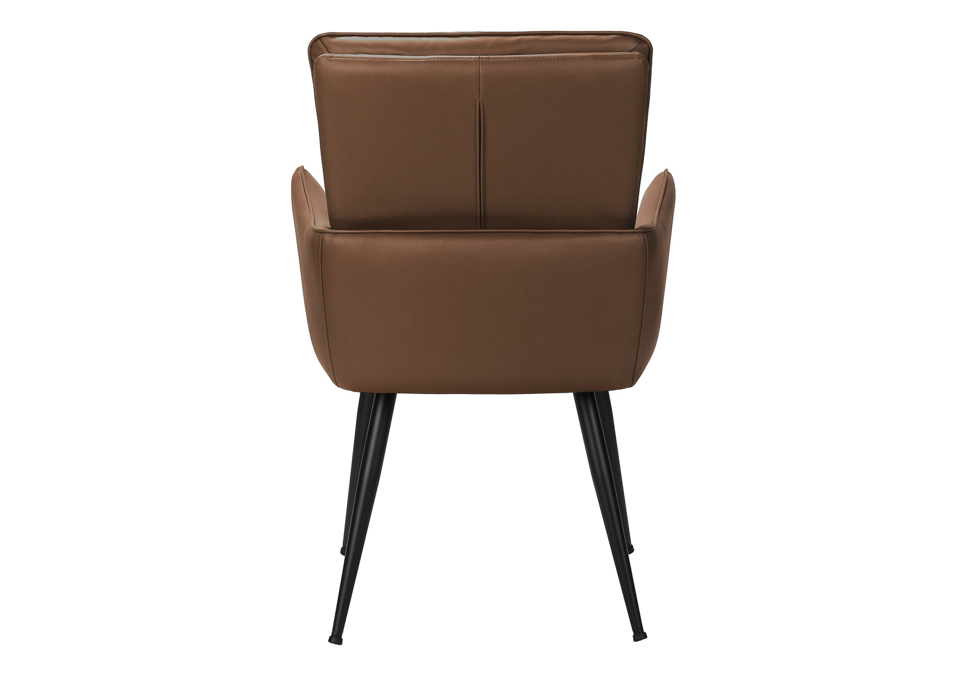 Dining Chair Set of 2 - 36" Brown Leather Modern-DECOROLALA