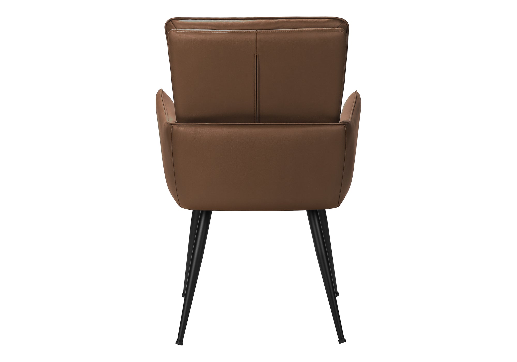 Dining Chair Set of 2 - 36" Brown Leather Modern-DECOROLALA