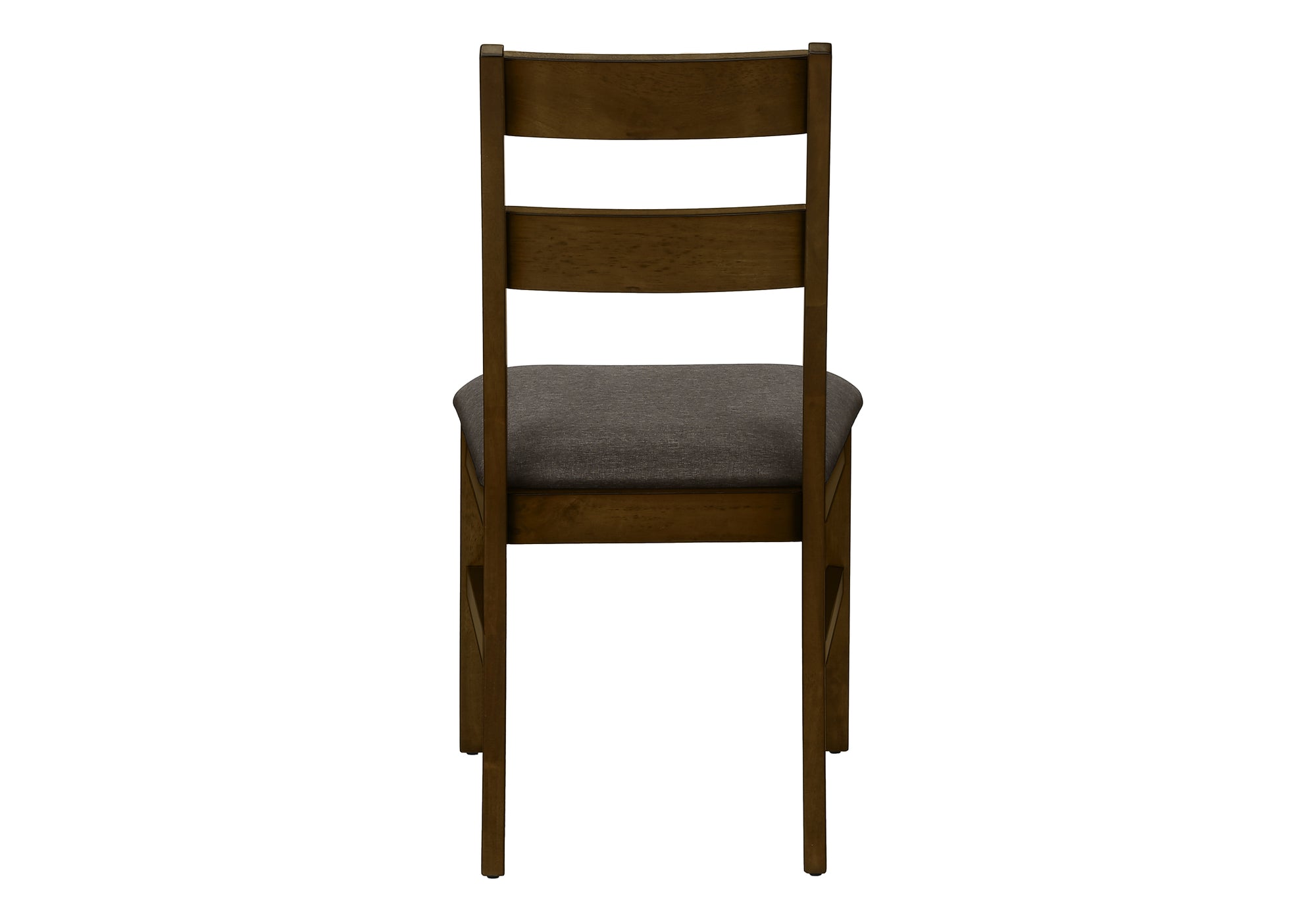 Dining Chair Set of 2, 37"H Walnut Brown Fabric-Dining Chair-DECOROLALA