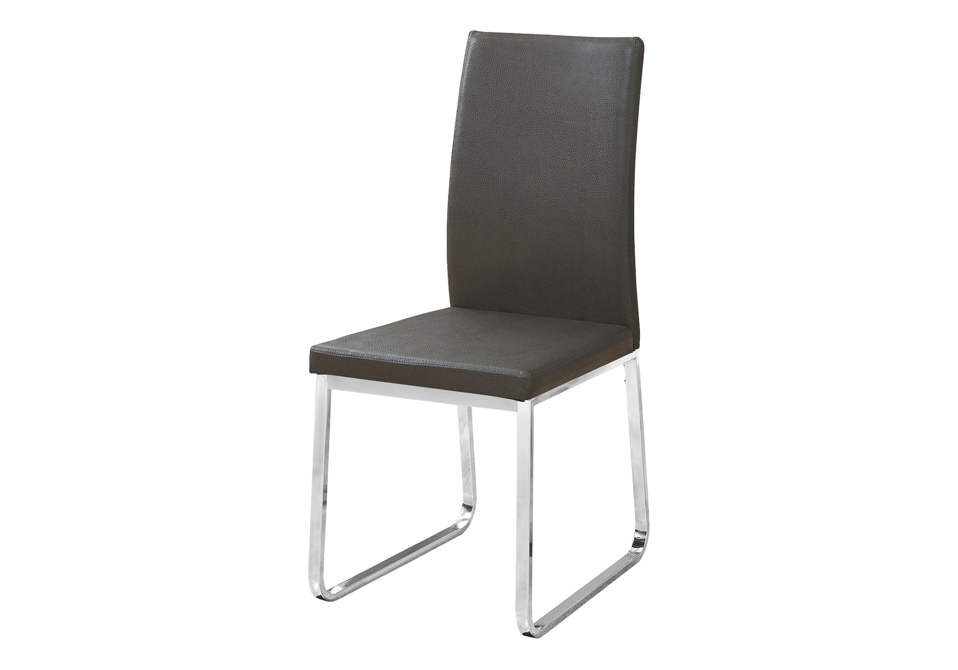 Dining Chair Set of 2, 38"H, Black Leather-Look-Dining Chair-DECOROLALA