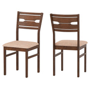 Dining Chair Set of 2/4 with Rubber Wood Frame and Padded Seat-2-Dining Chairs-DECOROLALA