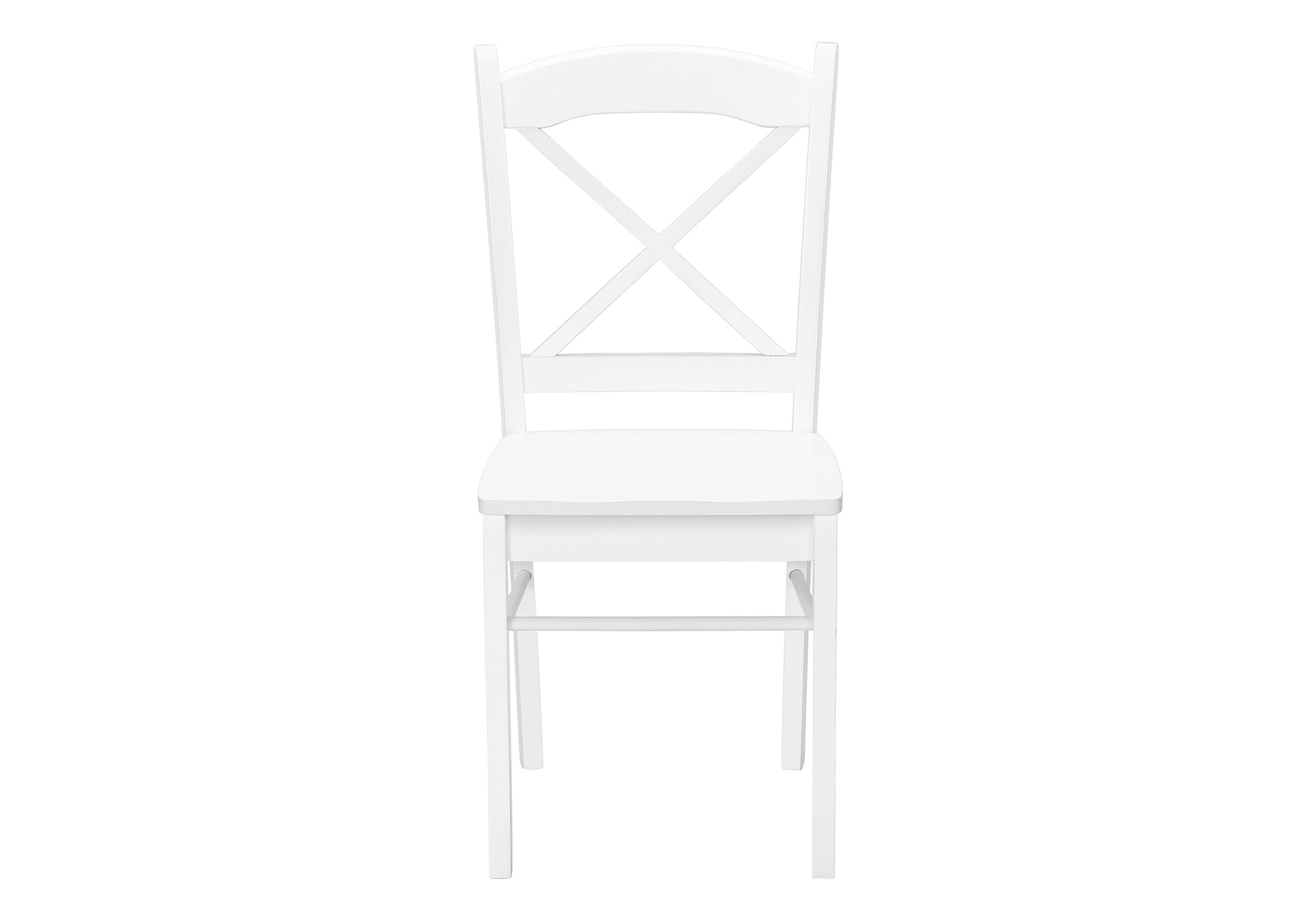 Dining Chairs Set of 2, 36"H White Solid Wood-Dining Chair-DECOROLALA