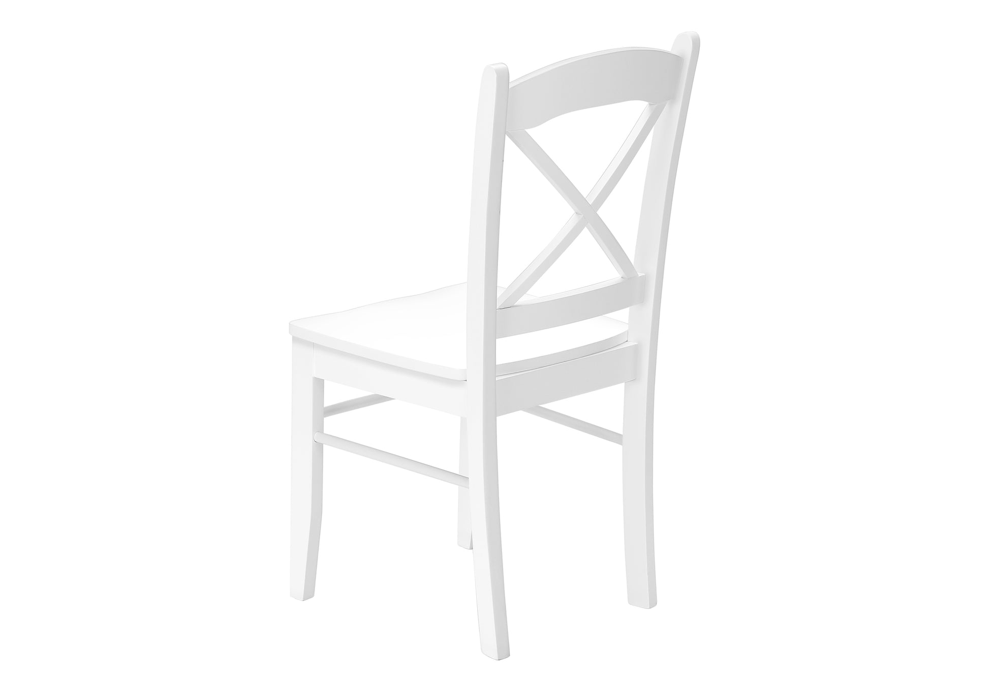 Dining Chairs Set of 2, 36"H White Solid Wood-Dining Chair-DECOROLALA