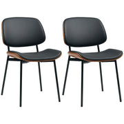 Dining Chairs Set of 2 - Black Mid Century Modern-DECOROLALA