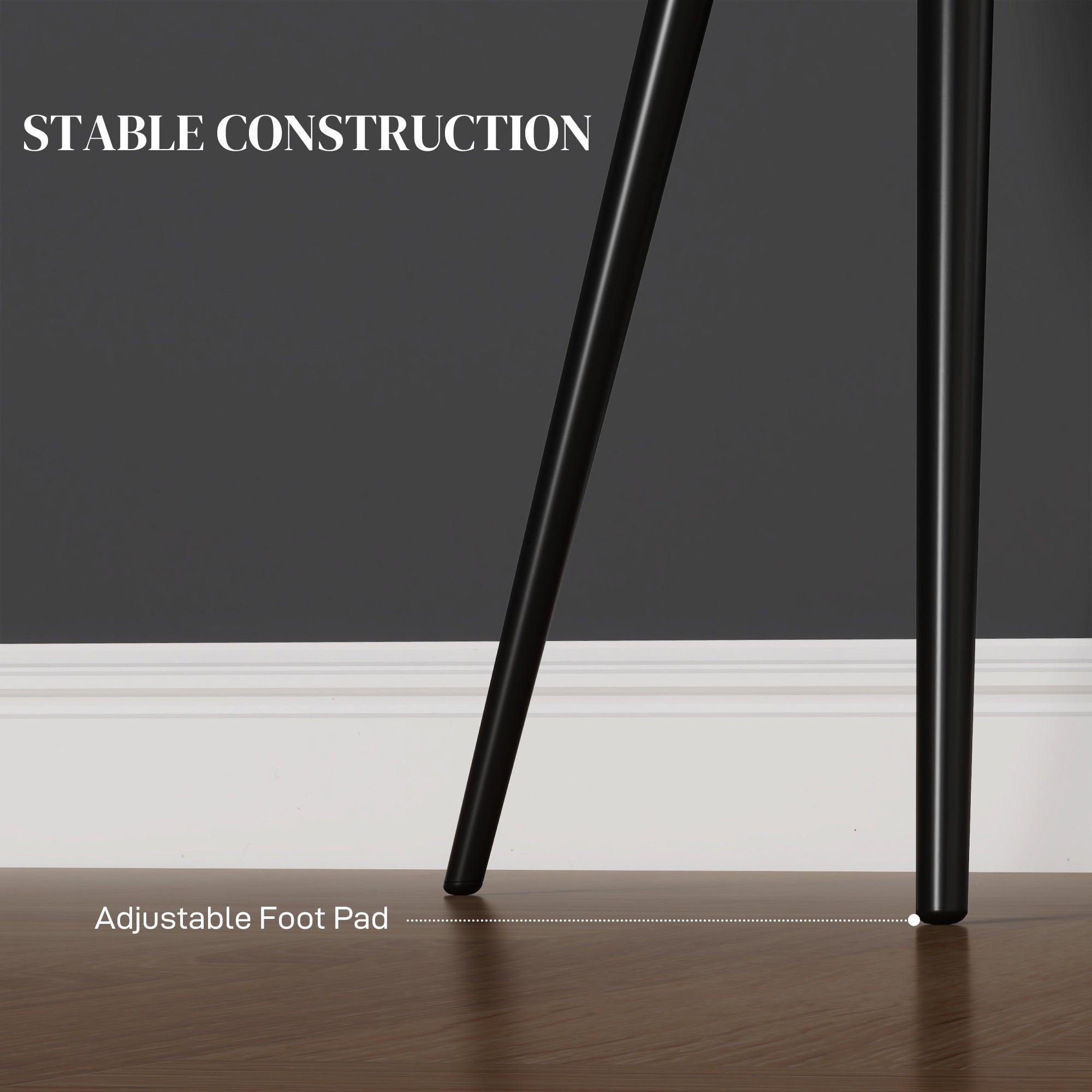 Dining Chairs Set of 2 Black Velvet Steel Legs-DECOROLALA