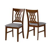 Dining Chairs Set of 2 Dining Room Chairs with Padded Seat for Kitchen Living Room-Walnut-Dining Chairs-DECOROLALA