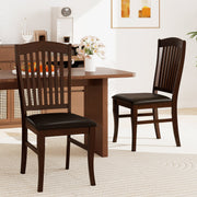 Dining Chairs Set of 2 Kitchen Side Chairs Mid-century Armless Dinette Chairs-Coffee-Dining Chairs-DECOROLALA