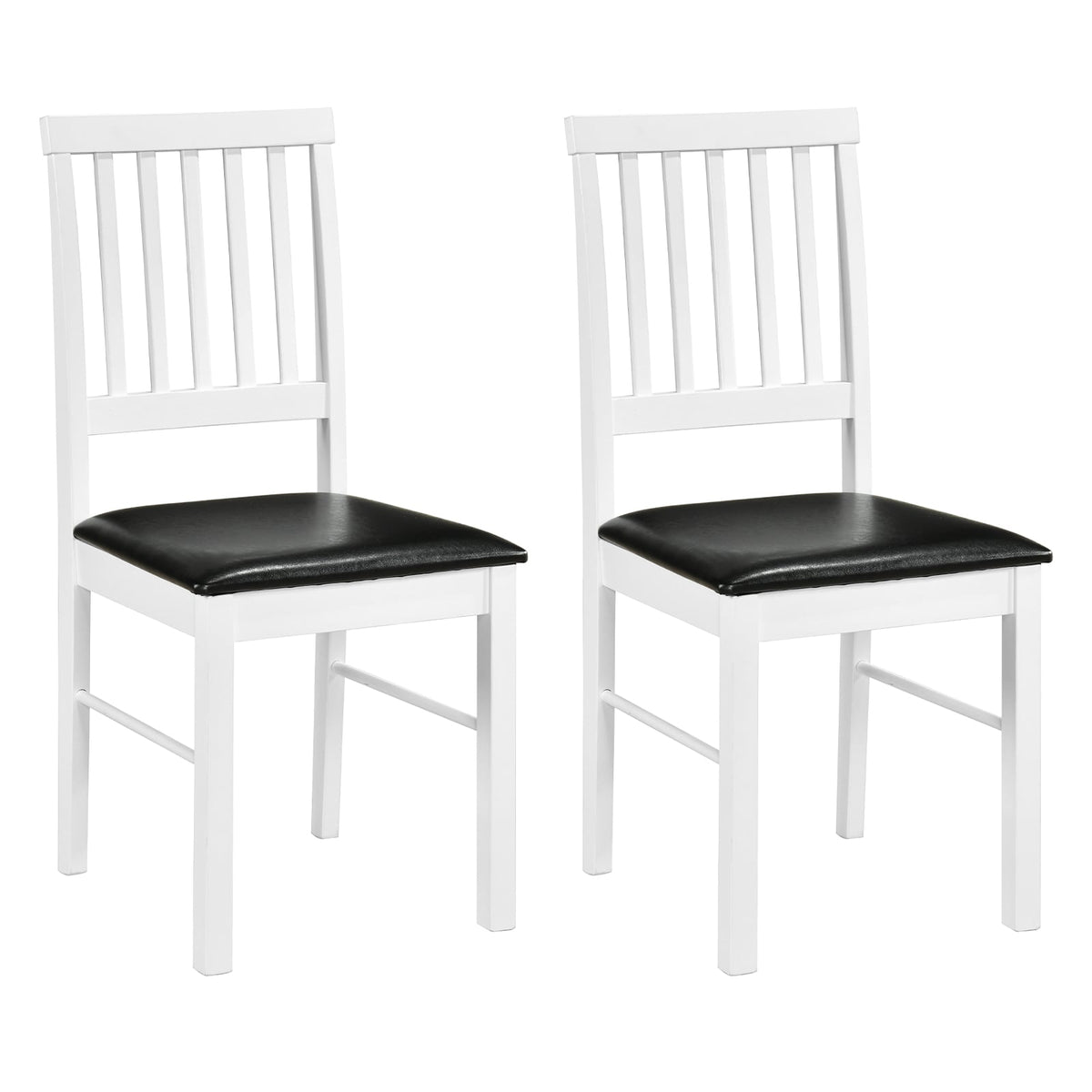 Dining Chairs Set of 2 Modern Mid Century Dining Room Chairs-White-Dining Chairs-DECOROLALA