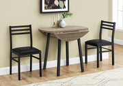 Dining Set - 3pcs Set / Black Metal-Dining Set-DECOROLALA