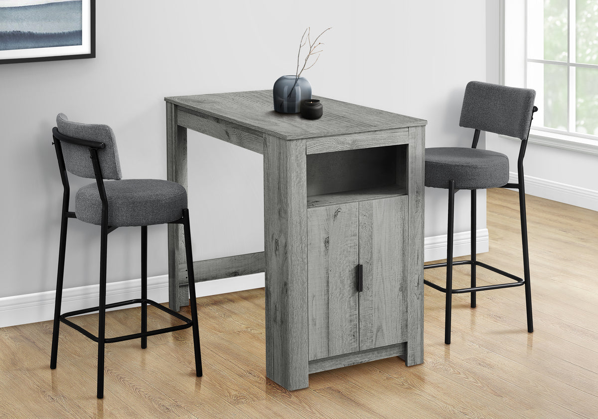 Dining Table 48" White Counter Height Storage-Dining Tables-DECOROLALA