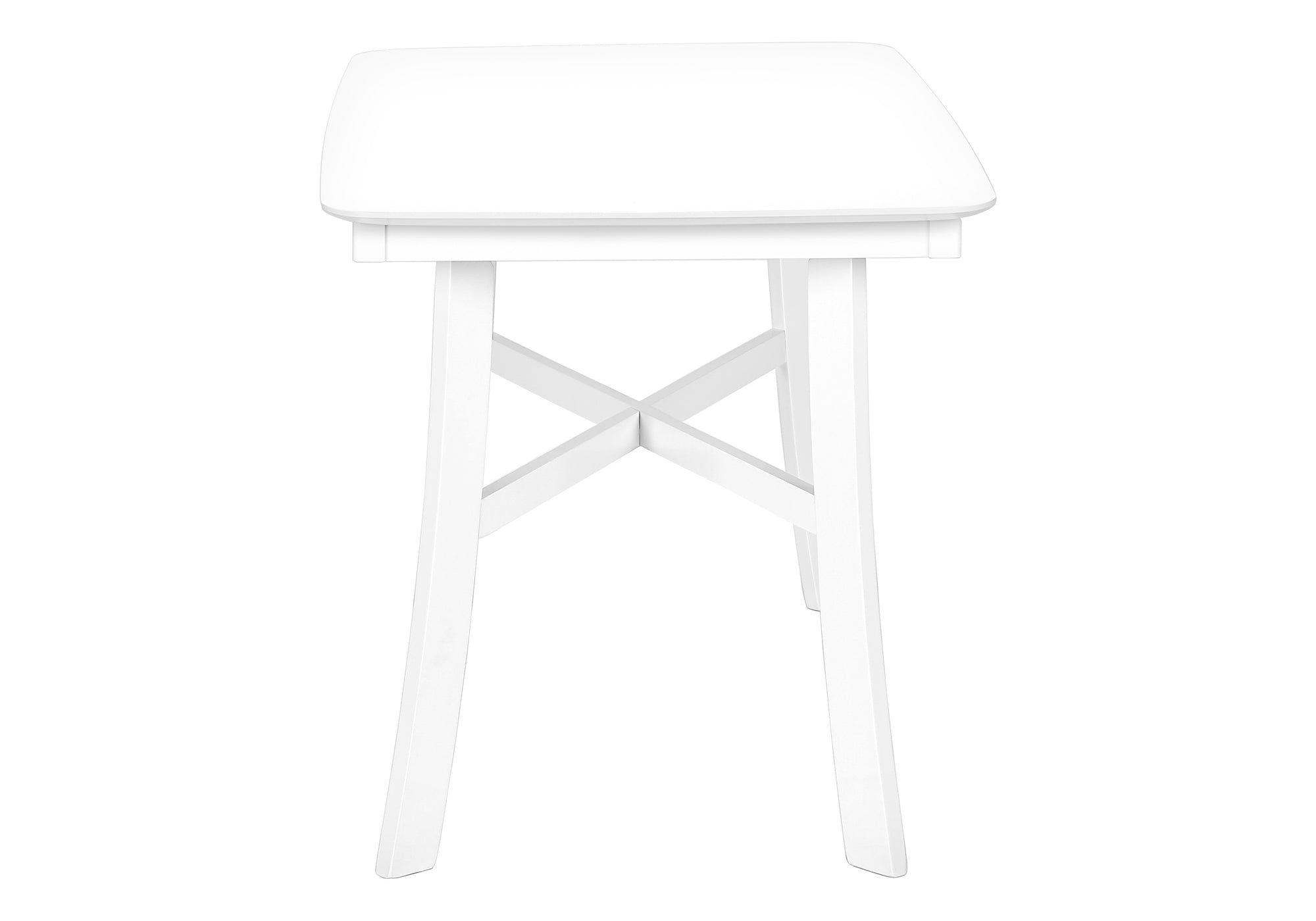 Dining Table 48" White Veneer Seats 4-Dining Table-DECOROLALA
