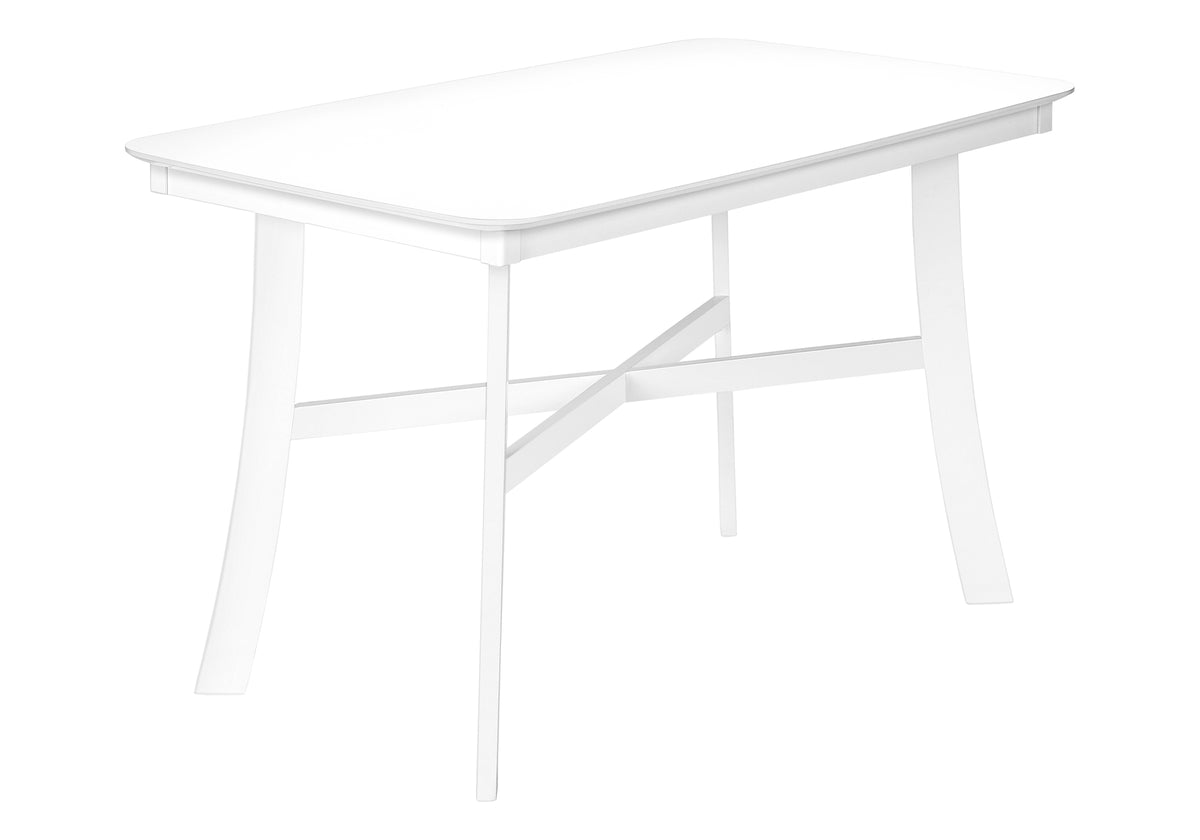Dining Table 48" White Veneer Seats 4-Dining Tables-DECOROLALA