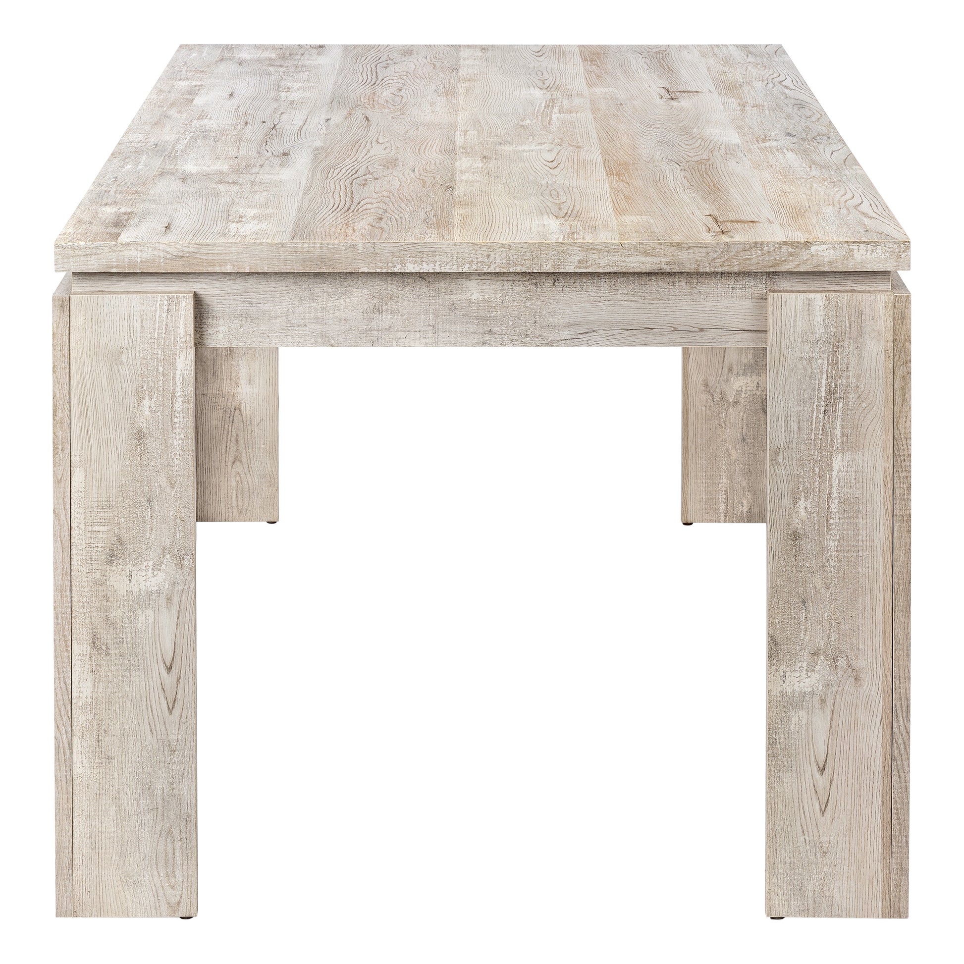 Dining Table 60" x 36" White Wood-Dining Chair-DECOROLALA