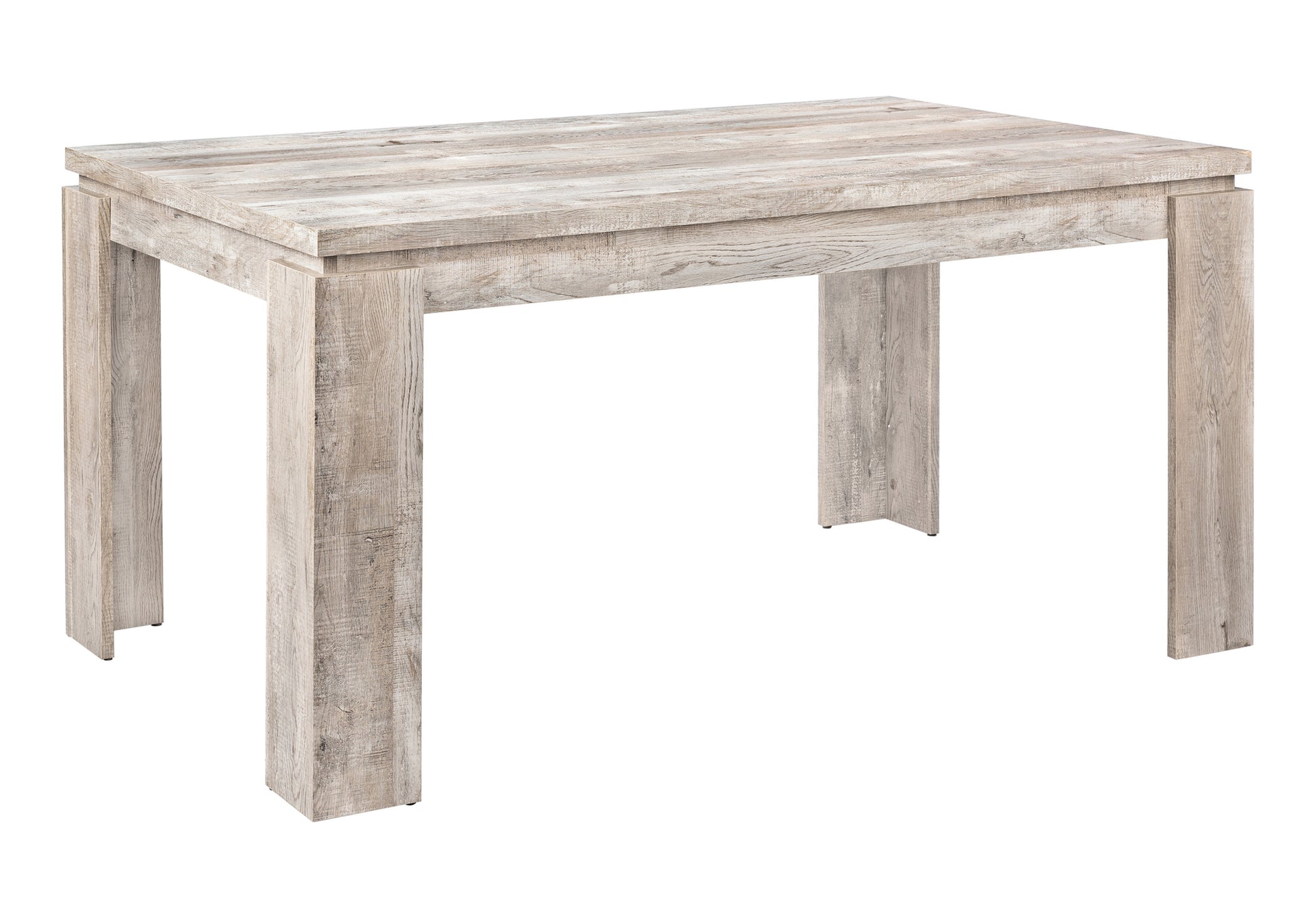 Dining Table 60" x 36" White Wood-Dining Chair-DECOROLALA