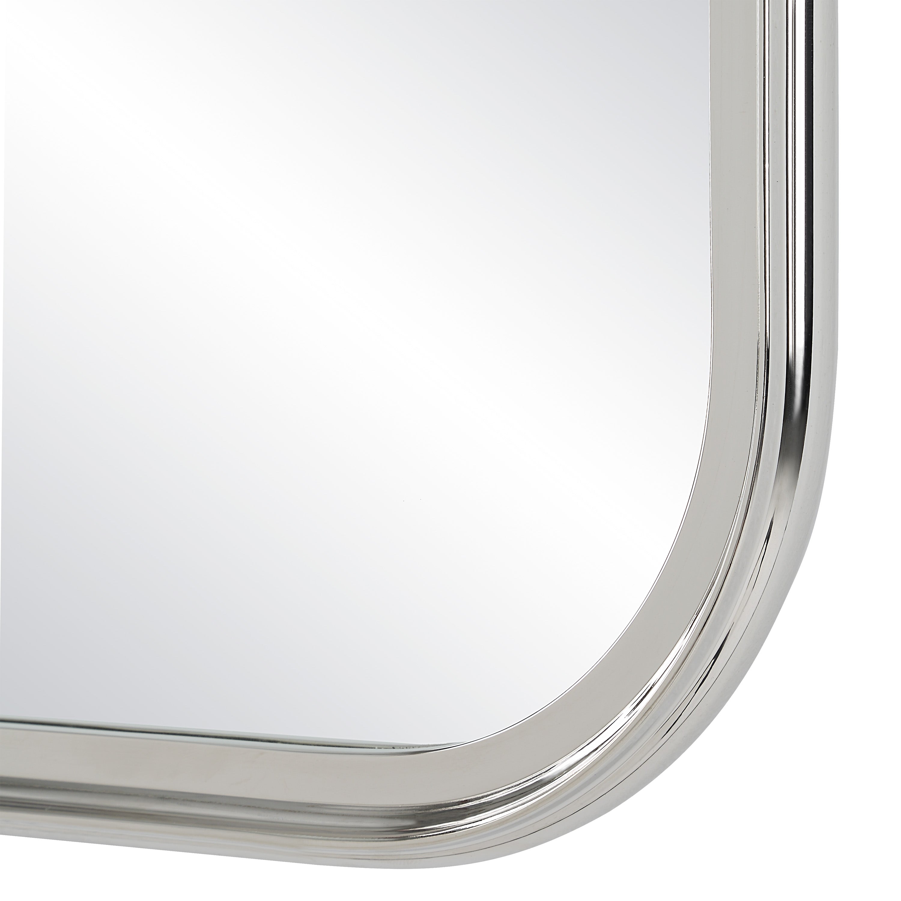 Dios 39.5" Tall Rectangle Wall Mirror, Grey-Mirror-DECOROLALA