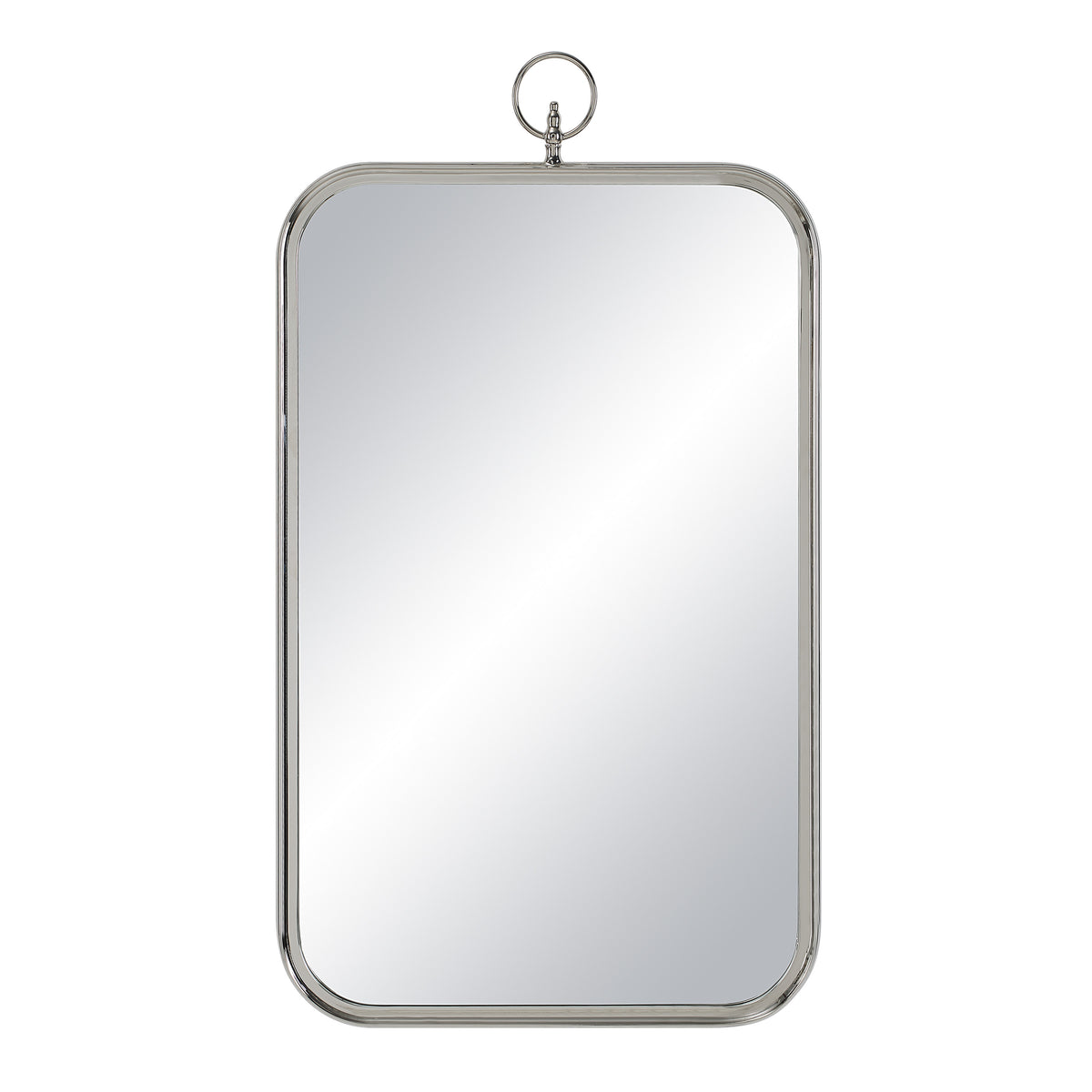 Dios 39.5" Tall Rectangle Wall Mirror, Grey-Mirrors-DECOROLALA